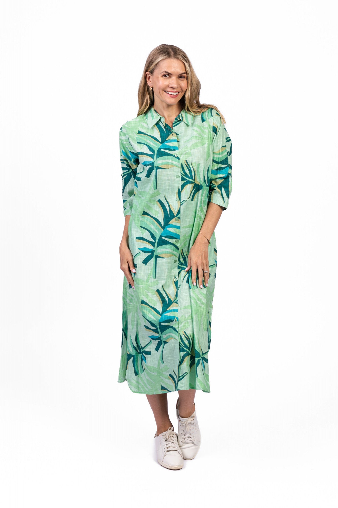 One Summer Sofia Geo Leaves