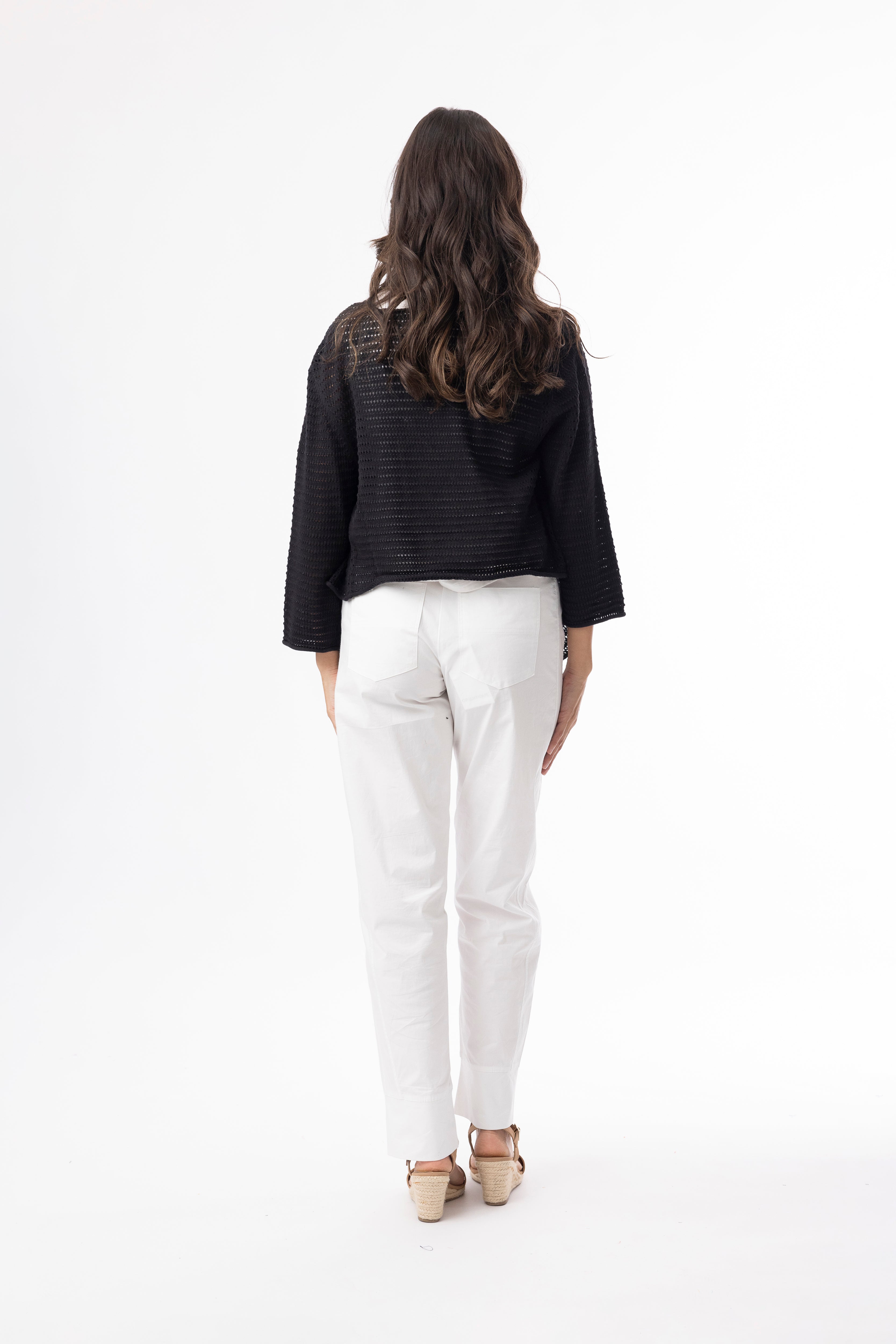 Orientique Black Knit Shrug