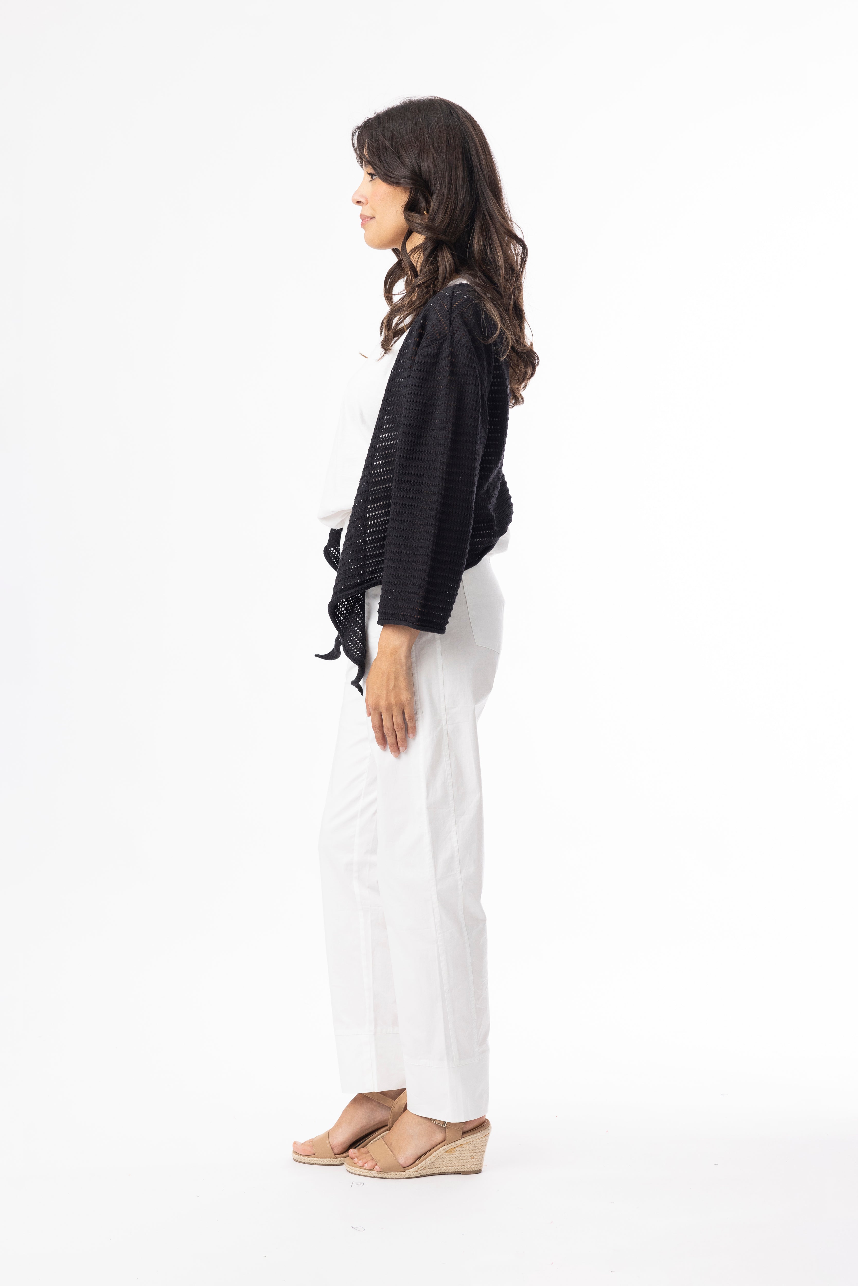 Orientique Black Knit Shrug