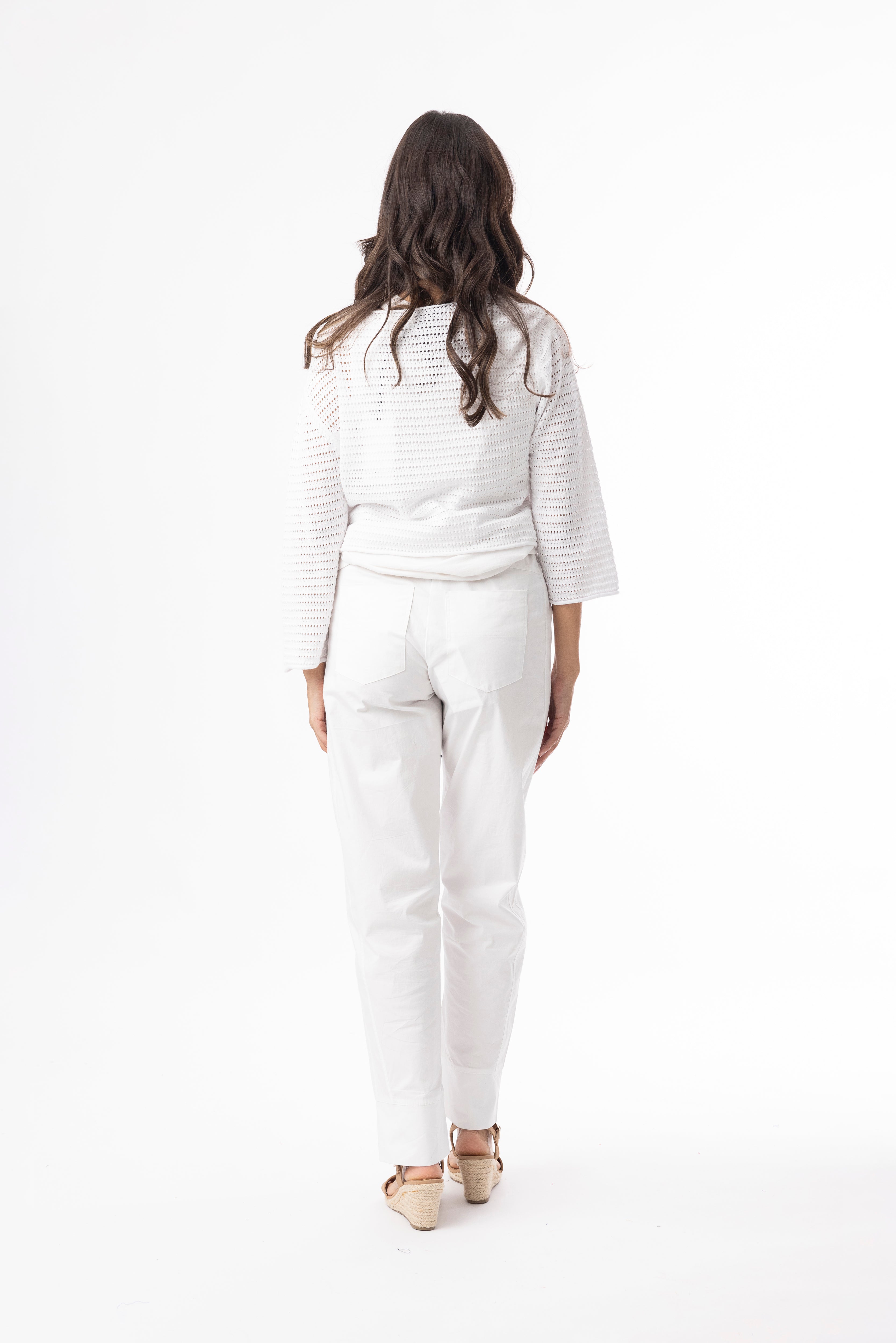 Orientique White Knit Shrug