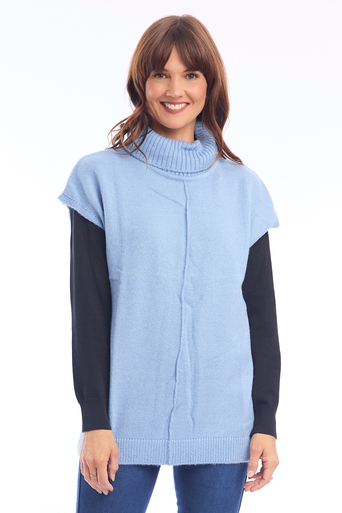 Escape Knit Top Denim 1348