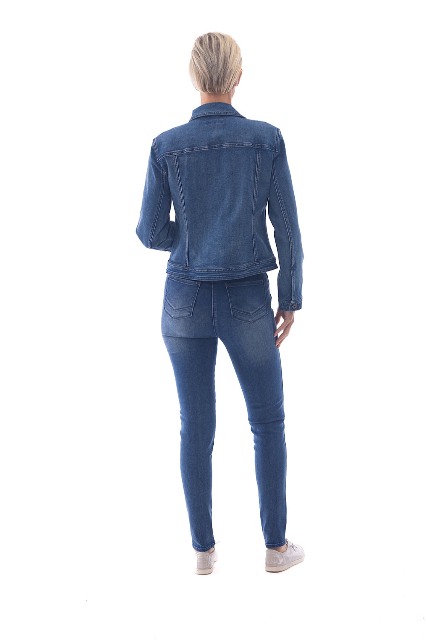 Cafe Latte Jacket Denim Mid CLM116