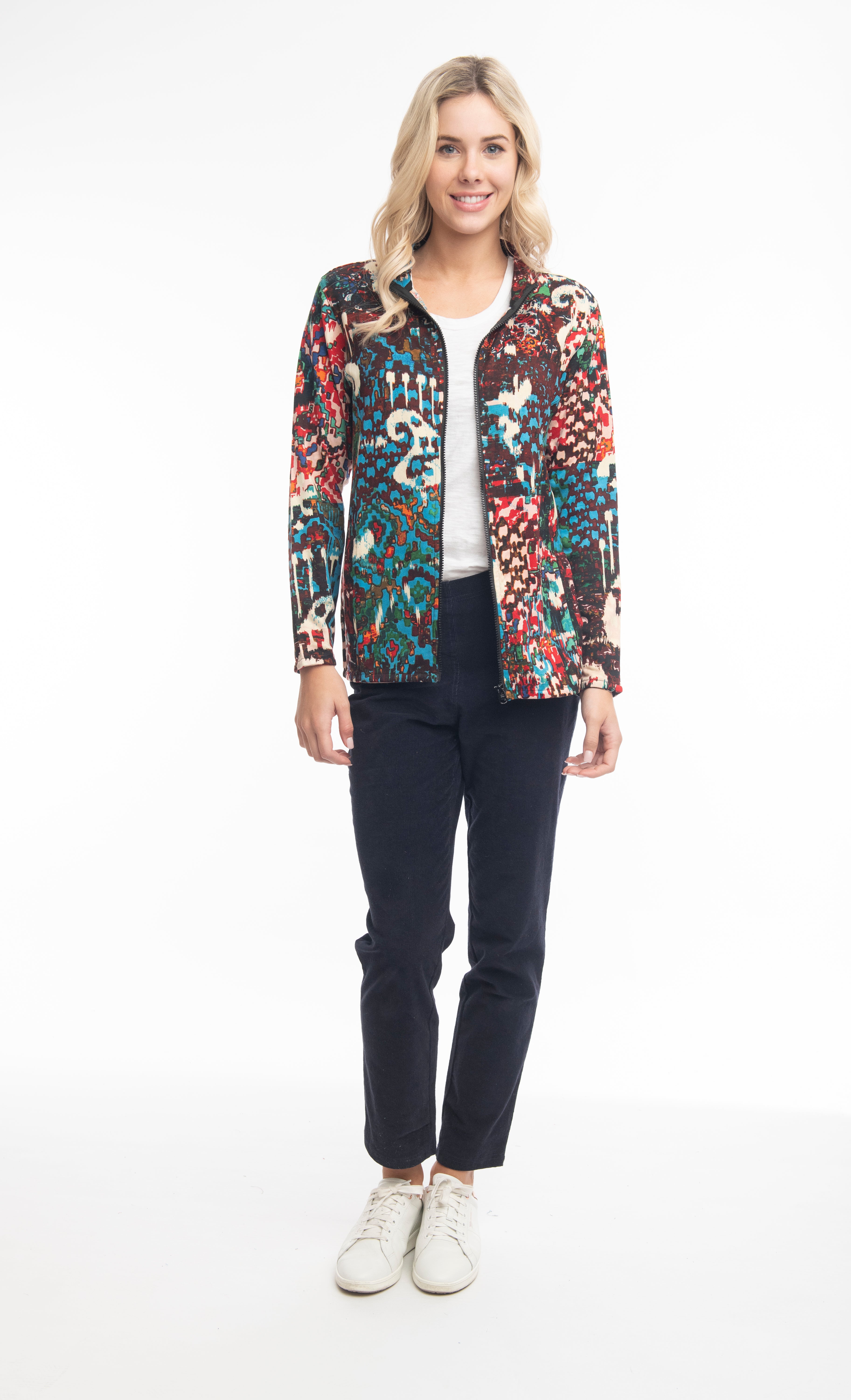 Orientique Zip Jacket Ikat 22908