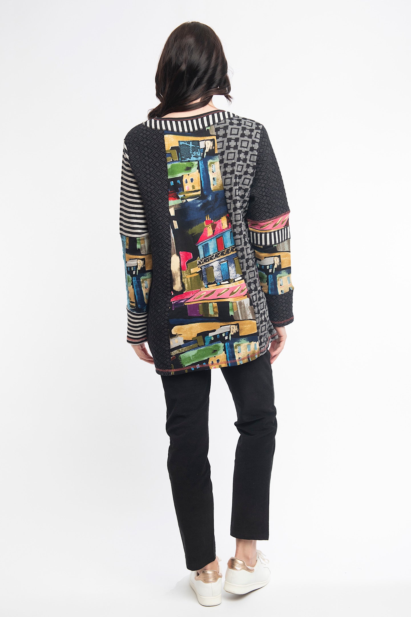 Orientique Madam Butterfly Patch Cardigan 22942