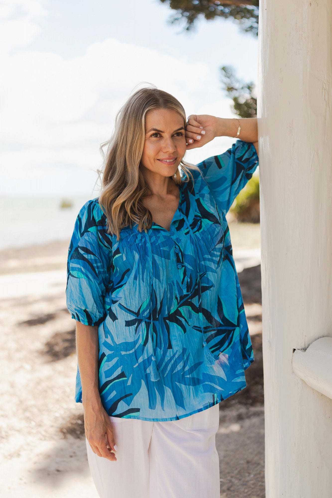 One Summer Tessa Geo Leaves DW124J