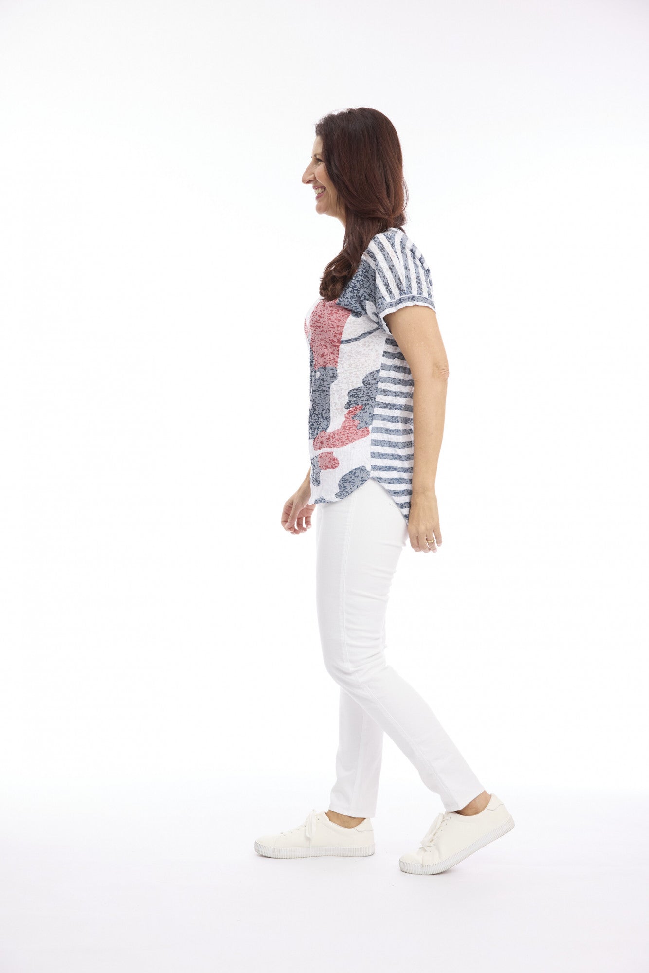 Cafe Latte Navy Tee CLM588