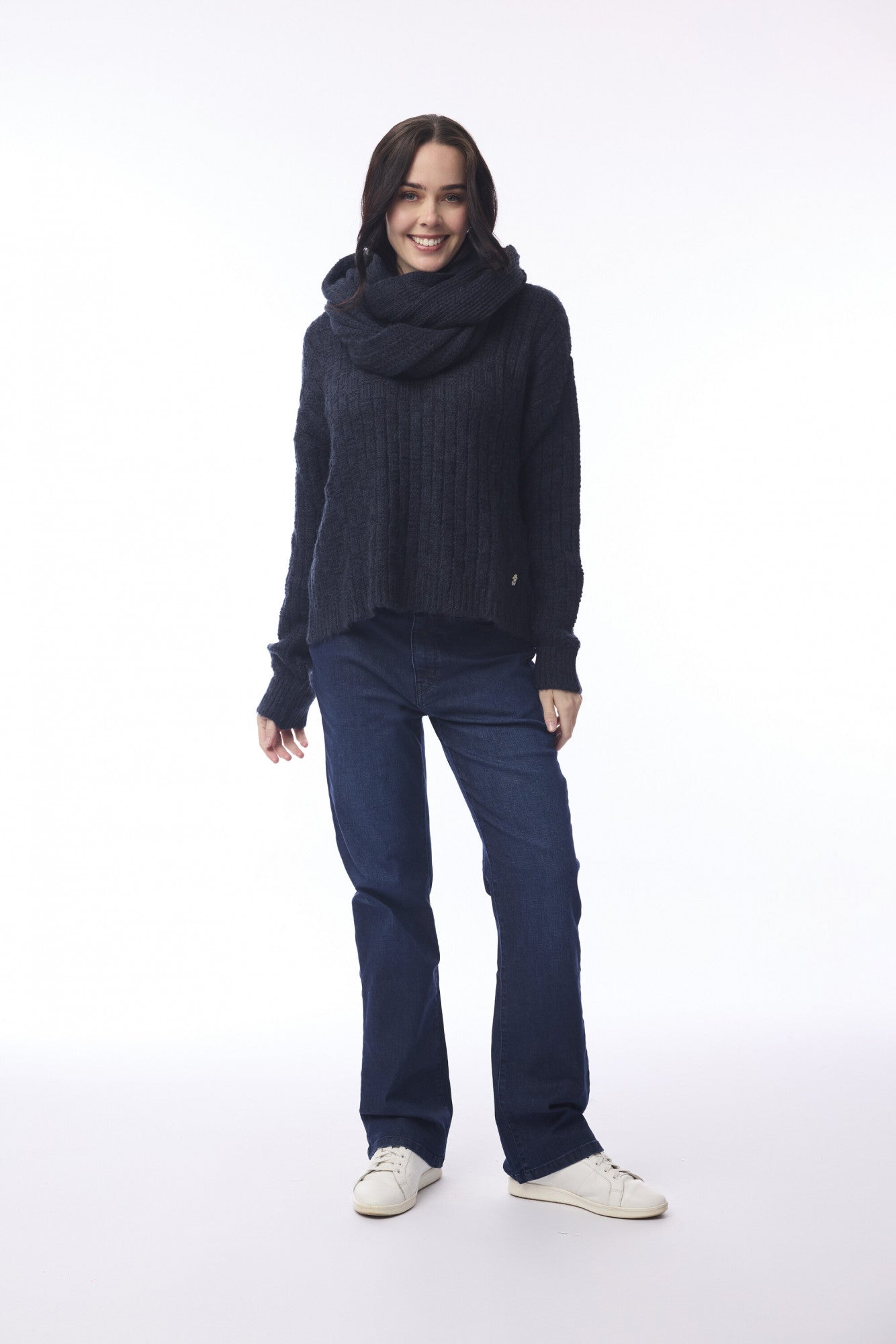 Orientique Scarf Navy 1342