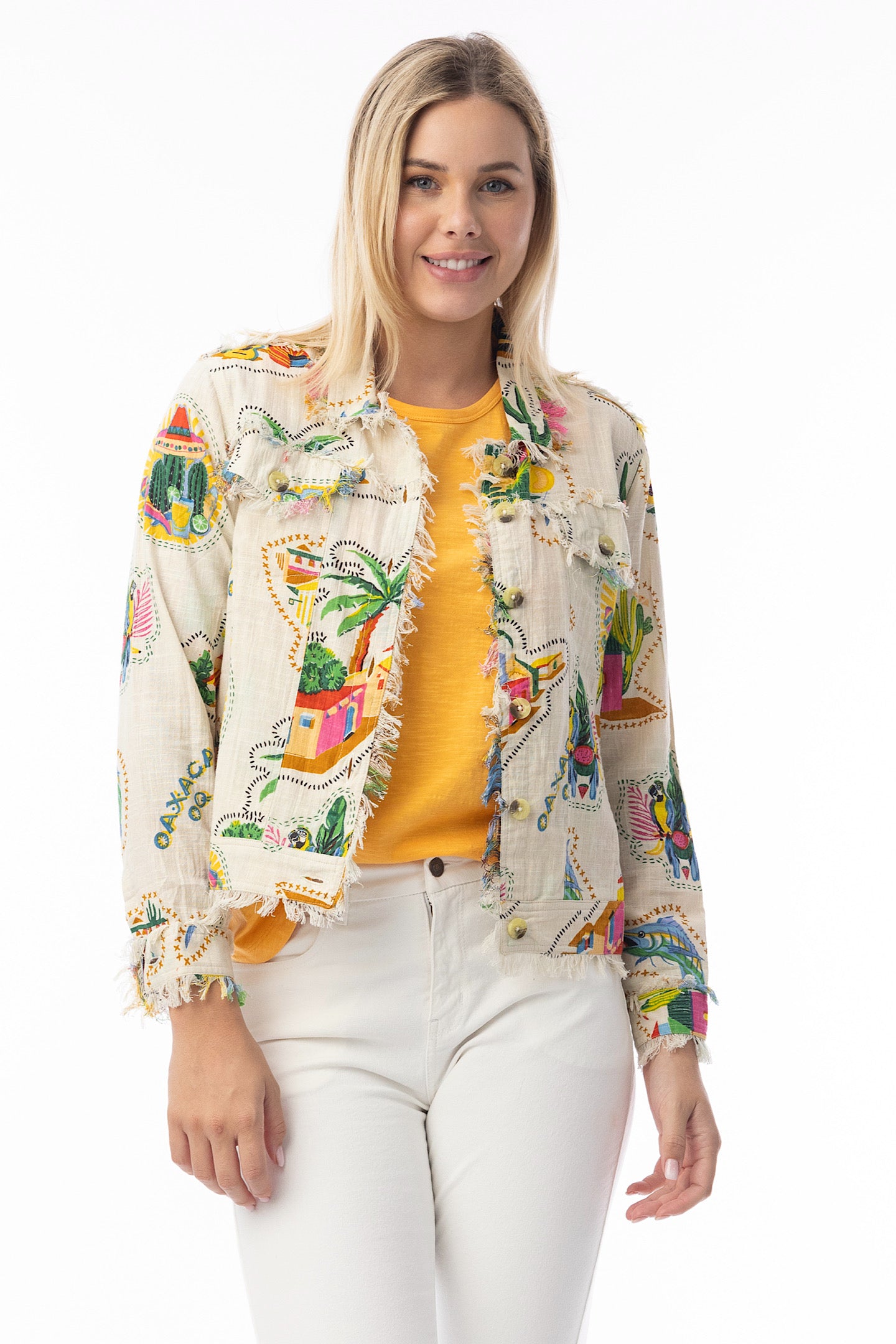 Orientique Guatemala White Jacket 32439