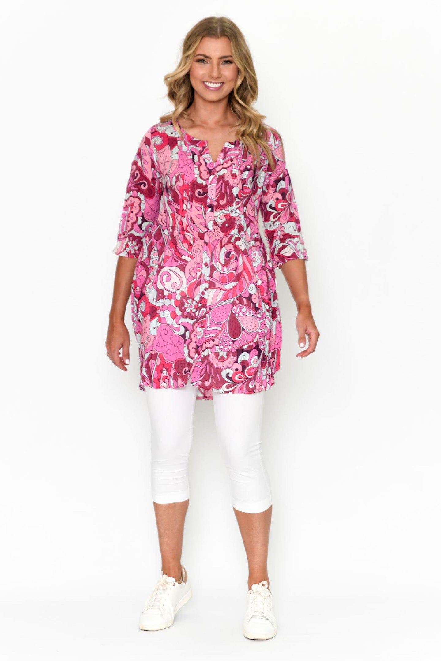 One Summer Alison Tunic Print 4 DW63G