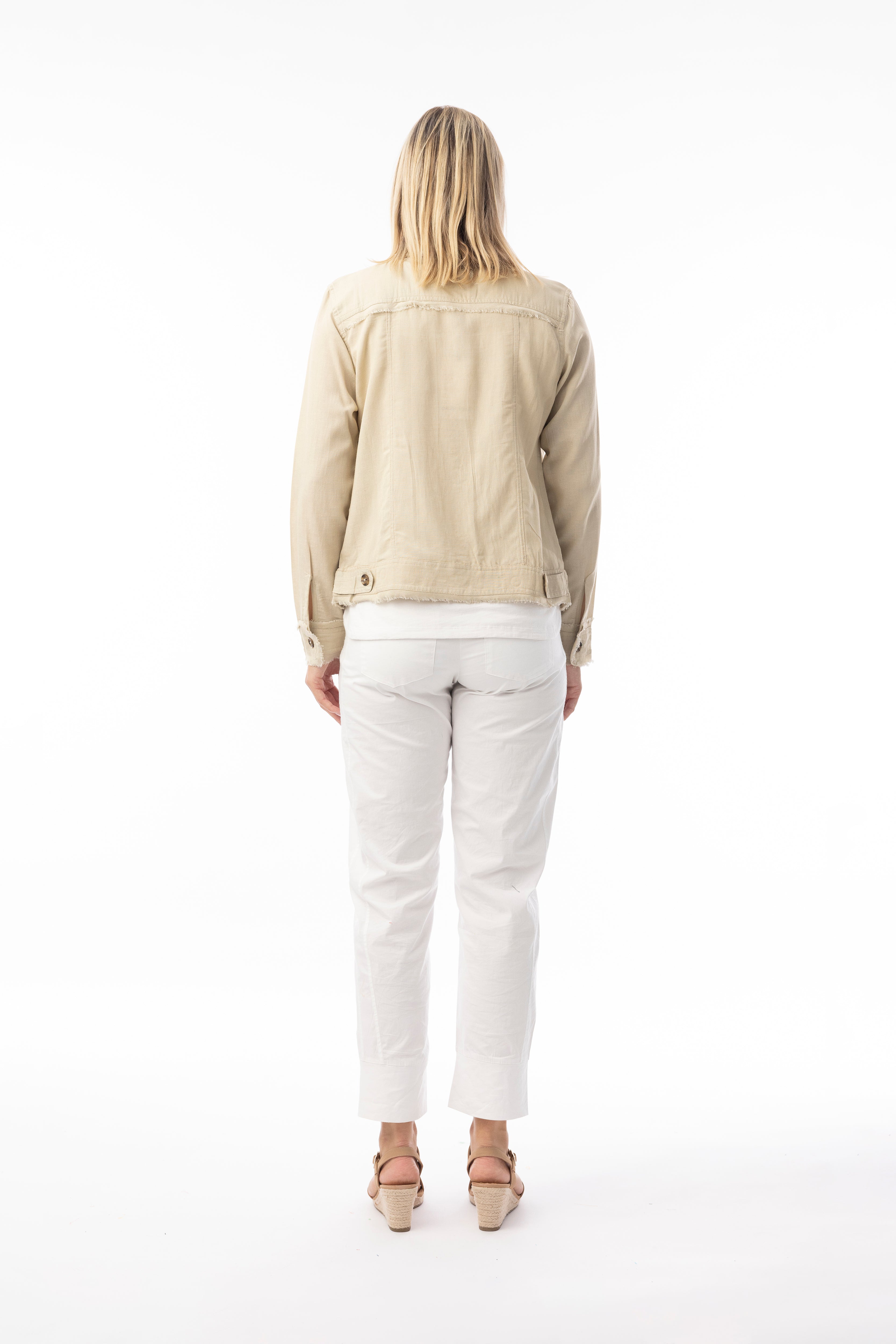 Orientique Linen Jacket Sand 62770