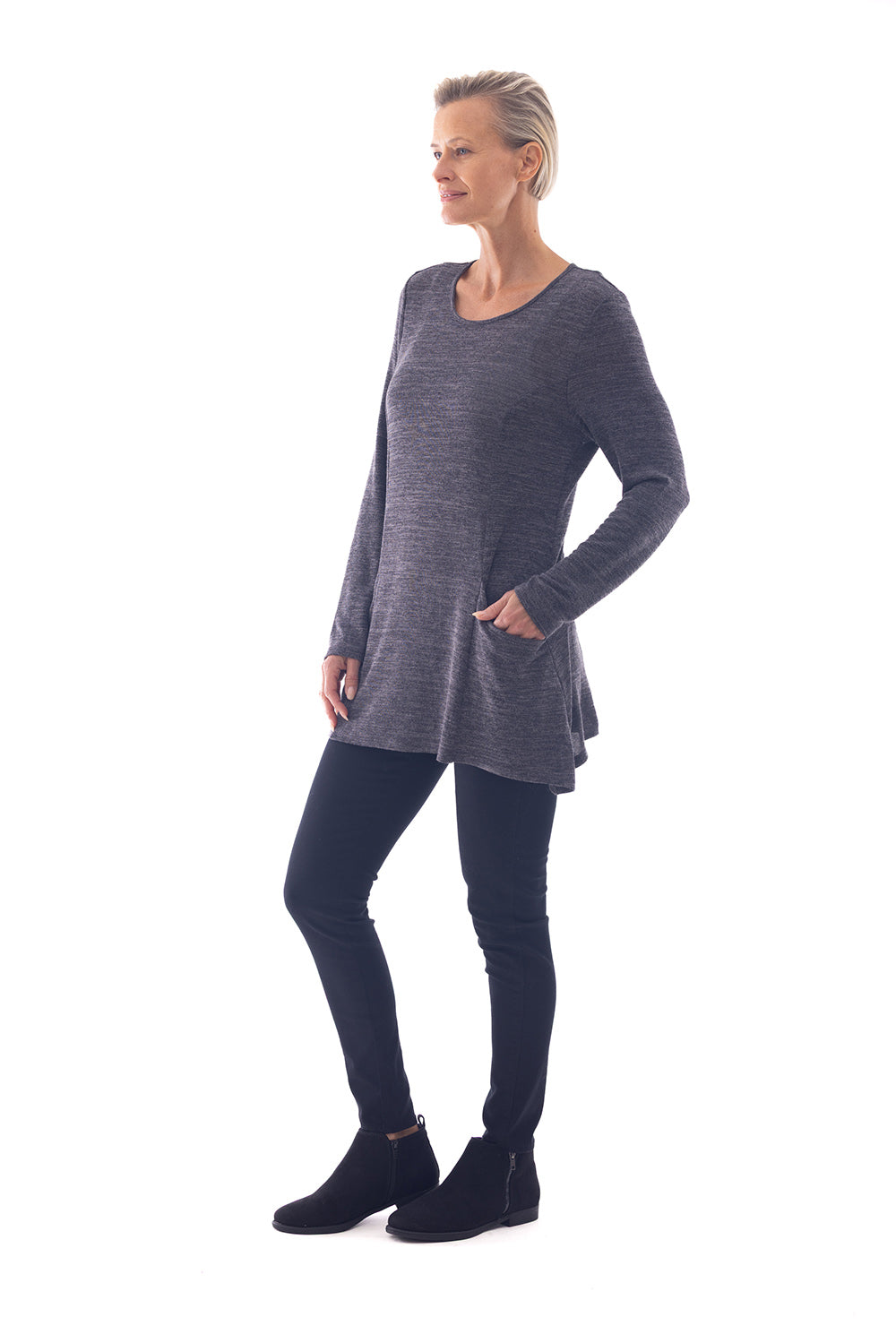 Cafe Latte Grey Tunic CLM533