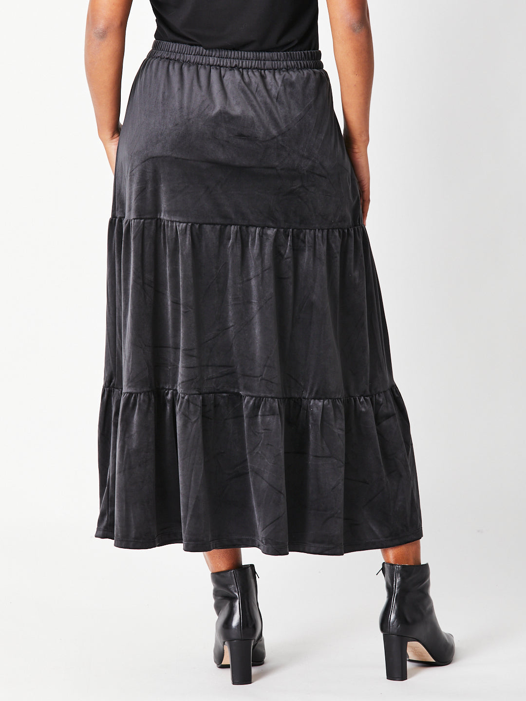 Cordelia Velveteen Skirt Black