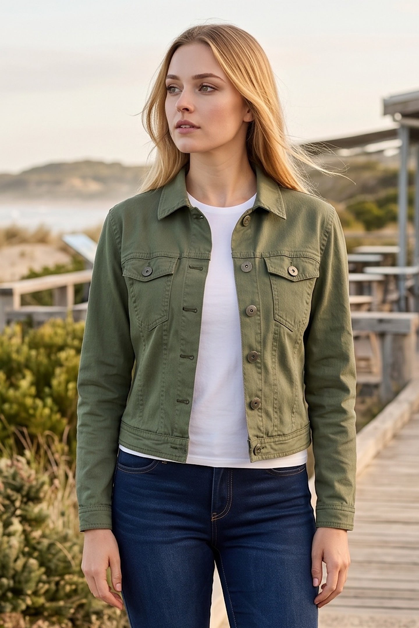 Cafe Latte Khaki Jacket CLM117