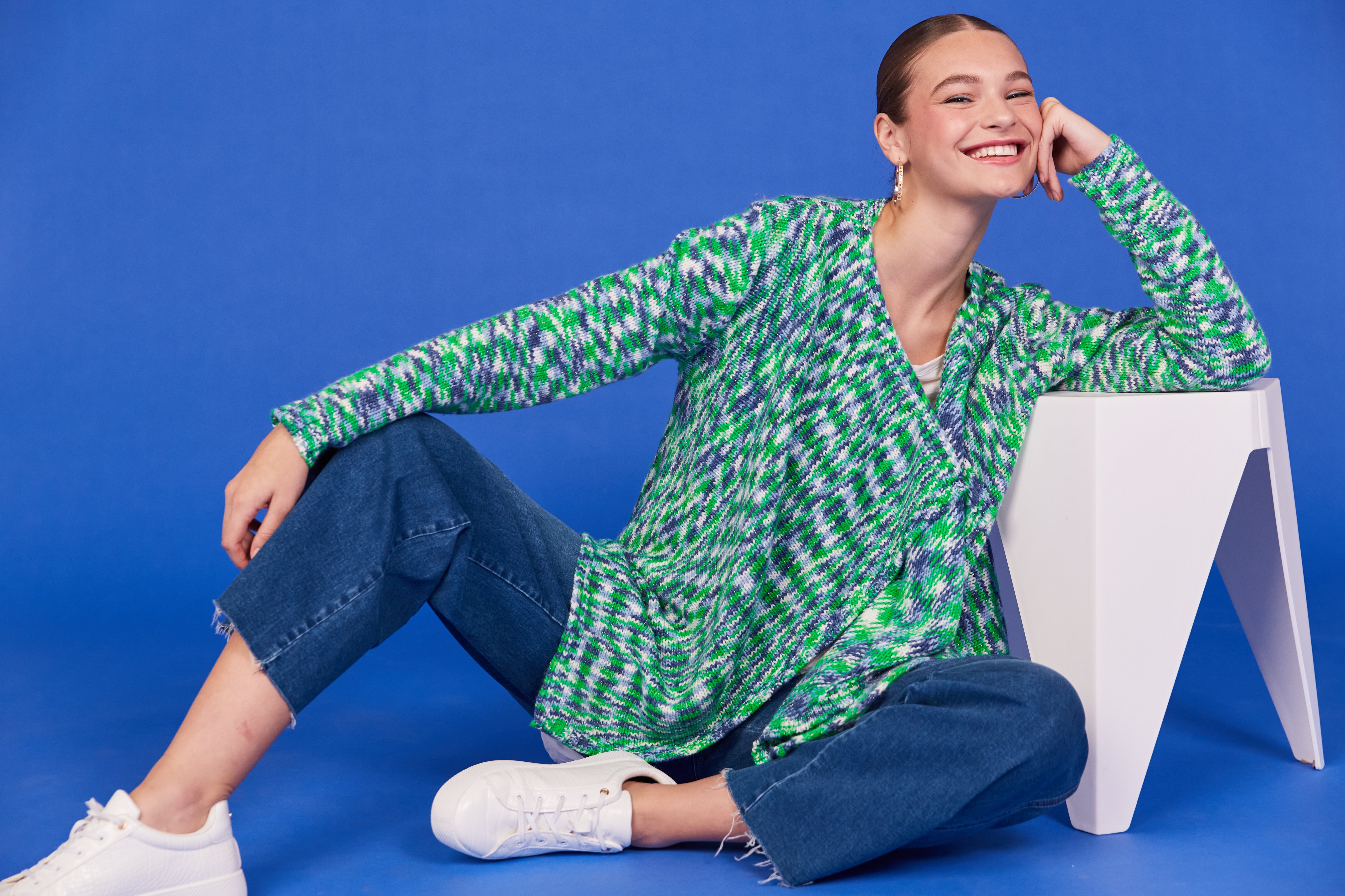 Haven Paxton Cardigan Cobalt