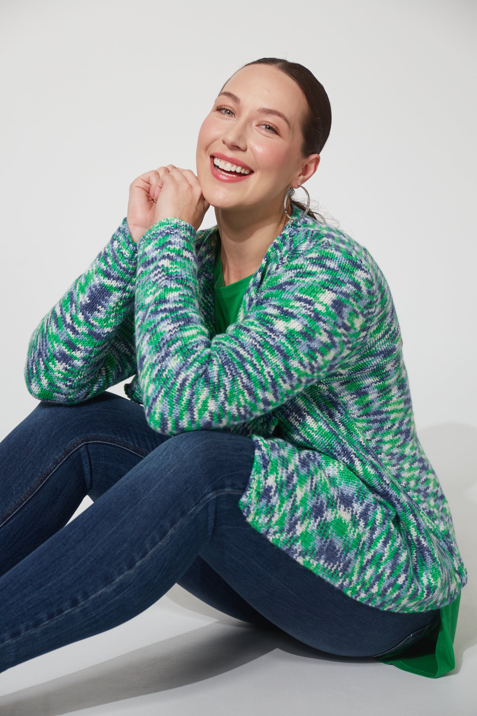 Haven Paxton Cardigan Cobalt