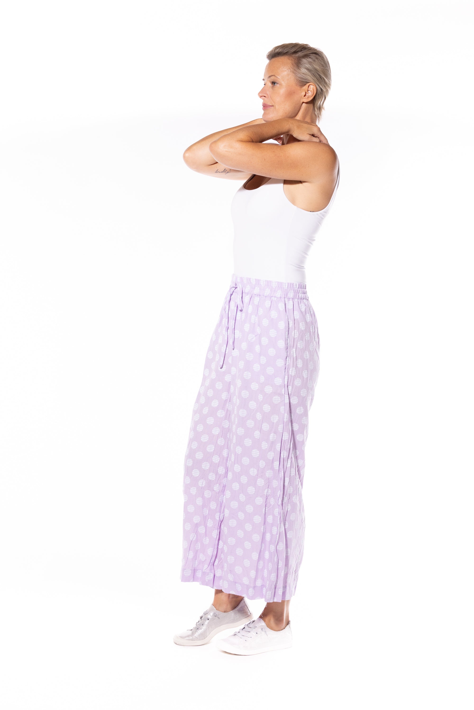 Cafe Latte Spot Pants Lilac CLM451
