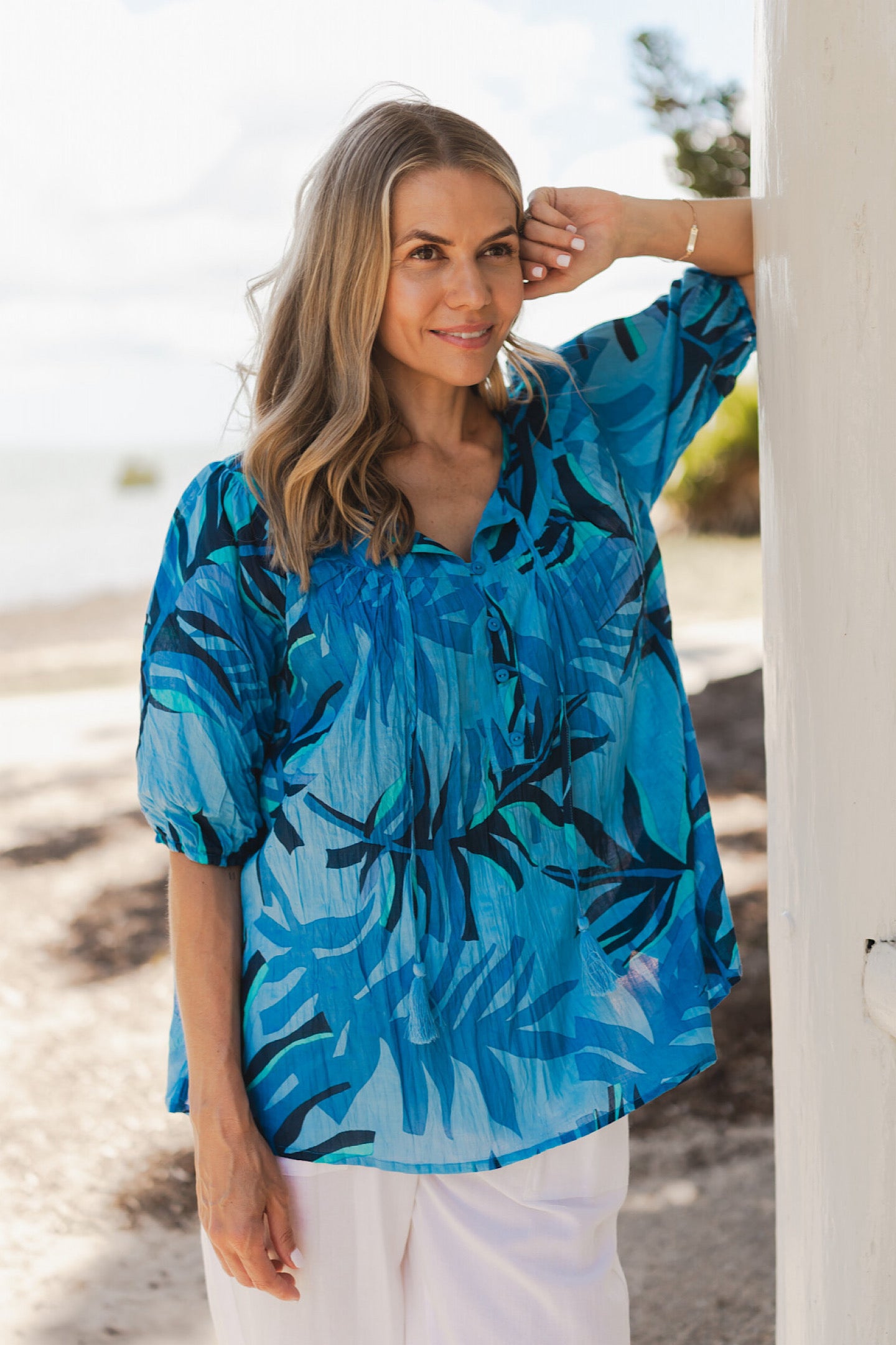 One Summer Tessa Geo Leaves DW124J