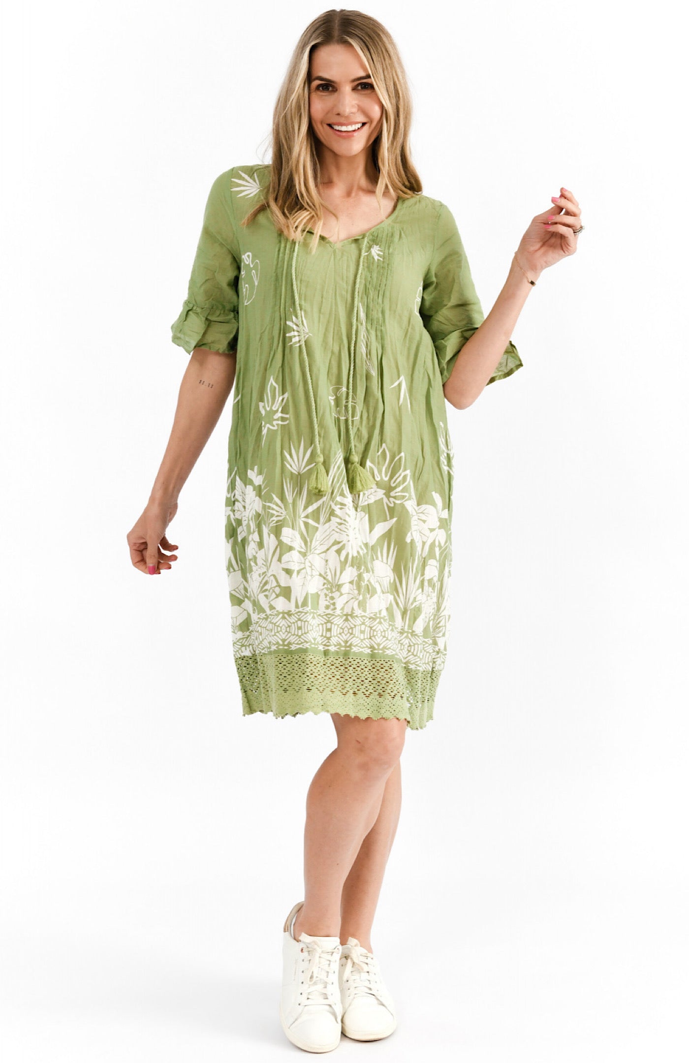 One Summer Hannah Trop Border Olive