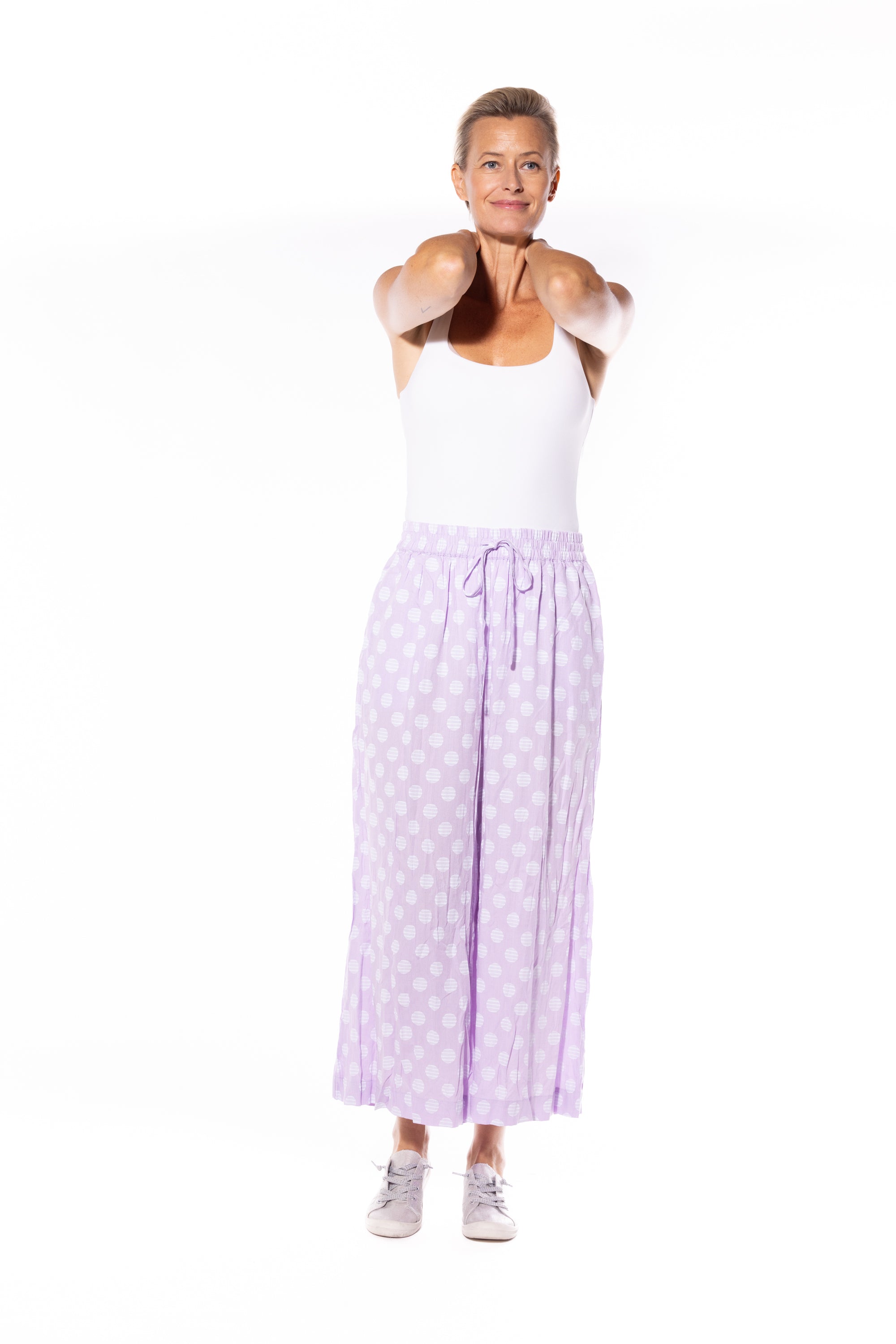 Cafe Latte Spot Pants Lilac CLM451