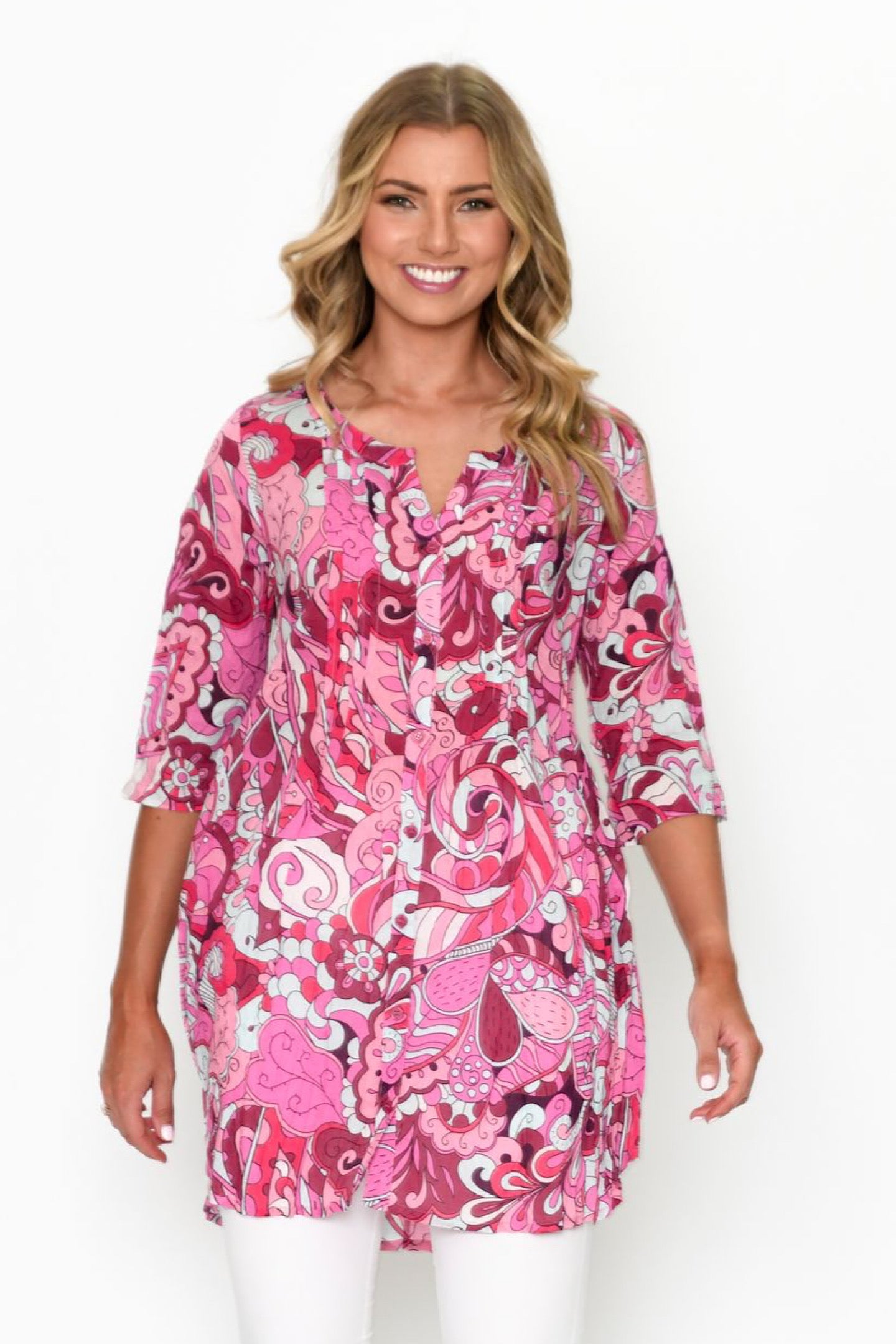 One Summer Alison Tunic Print 4 DW63G