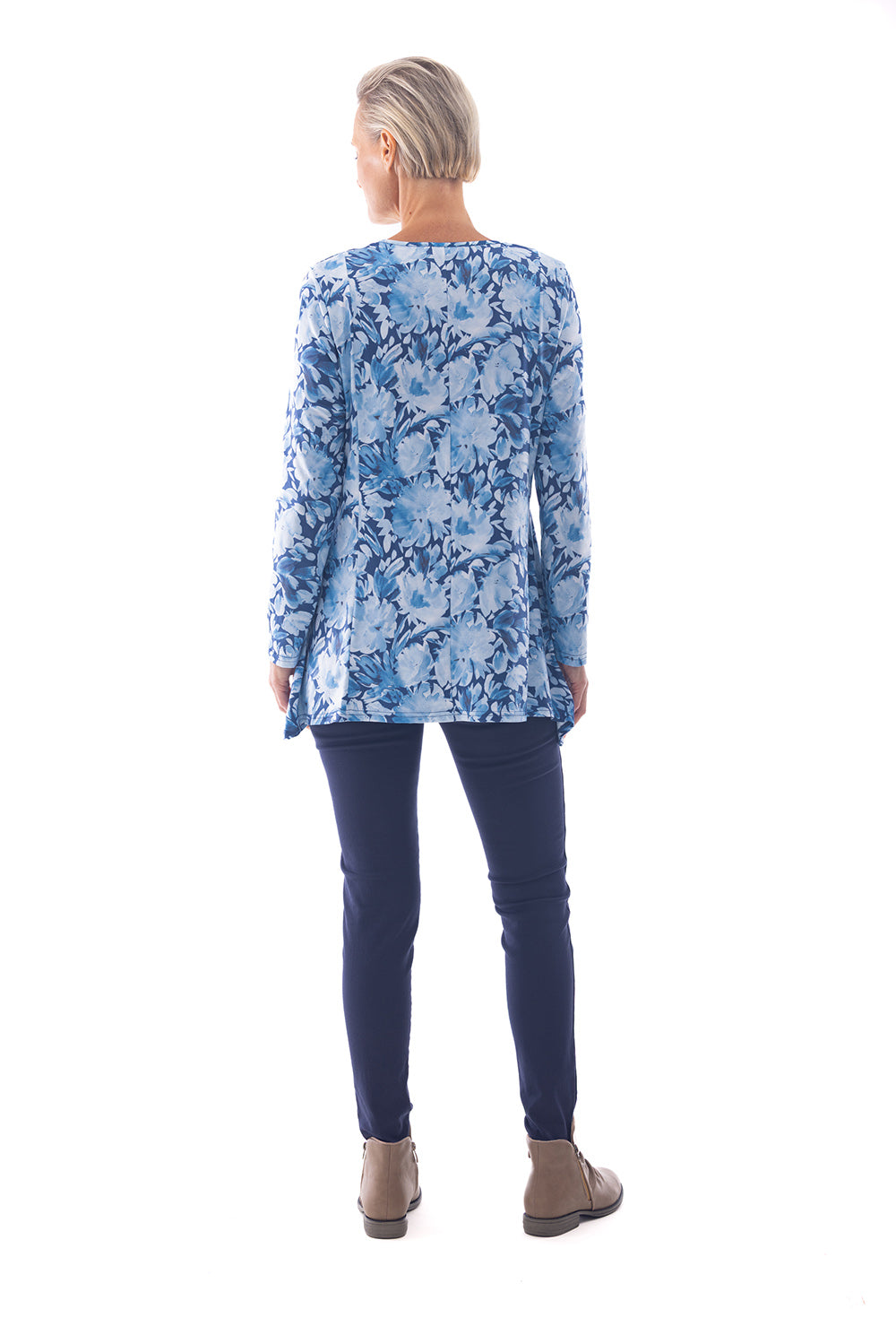 Cafe Latte Blue  Tunic CLM532