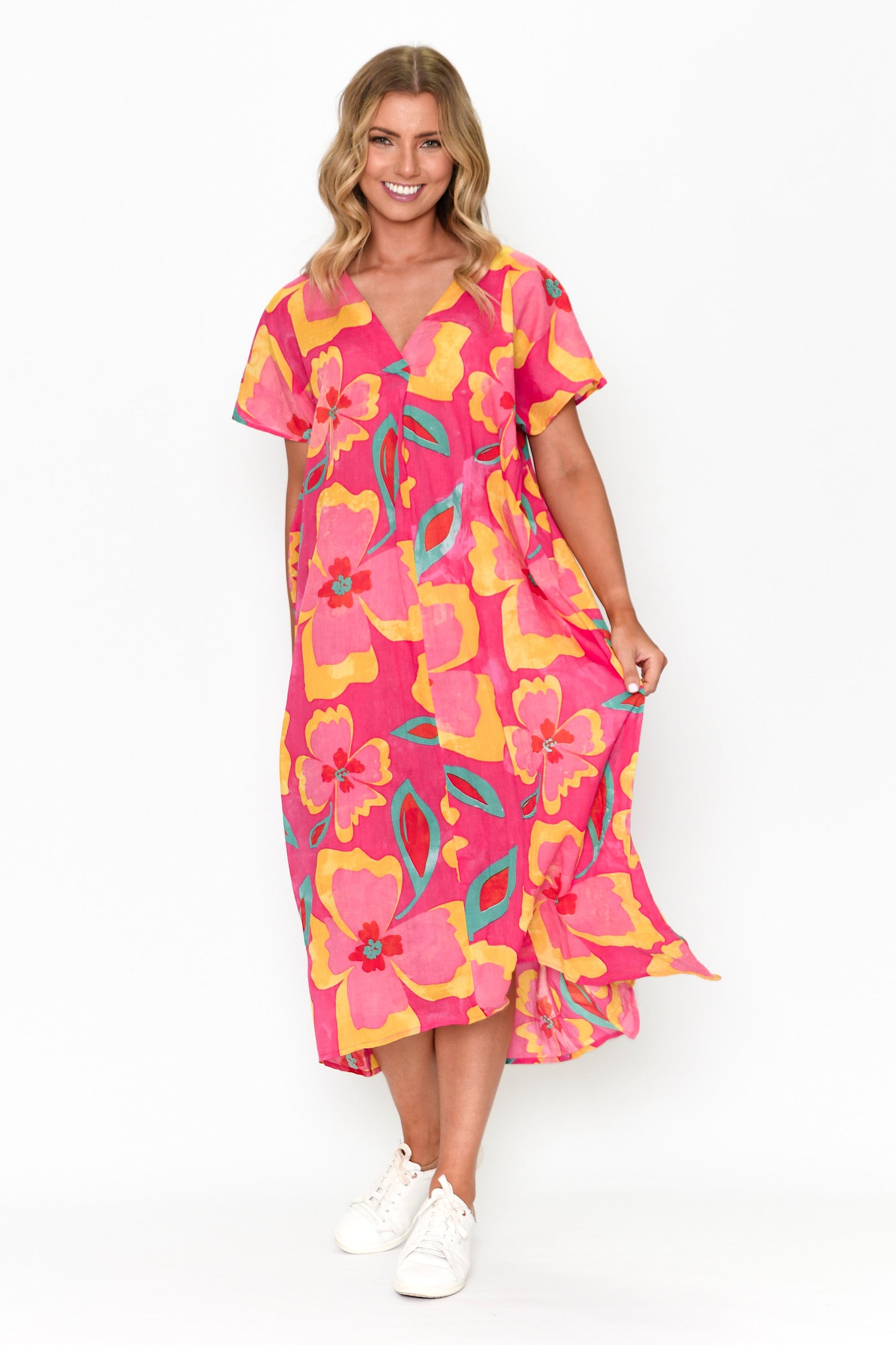 One Summer Frankie Kaftan Print 1 DW112G