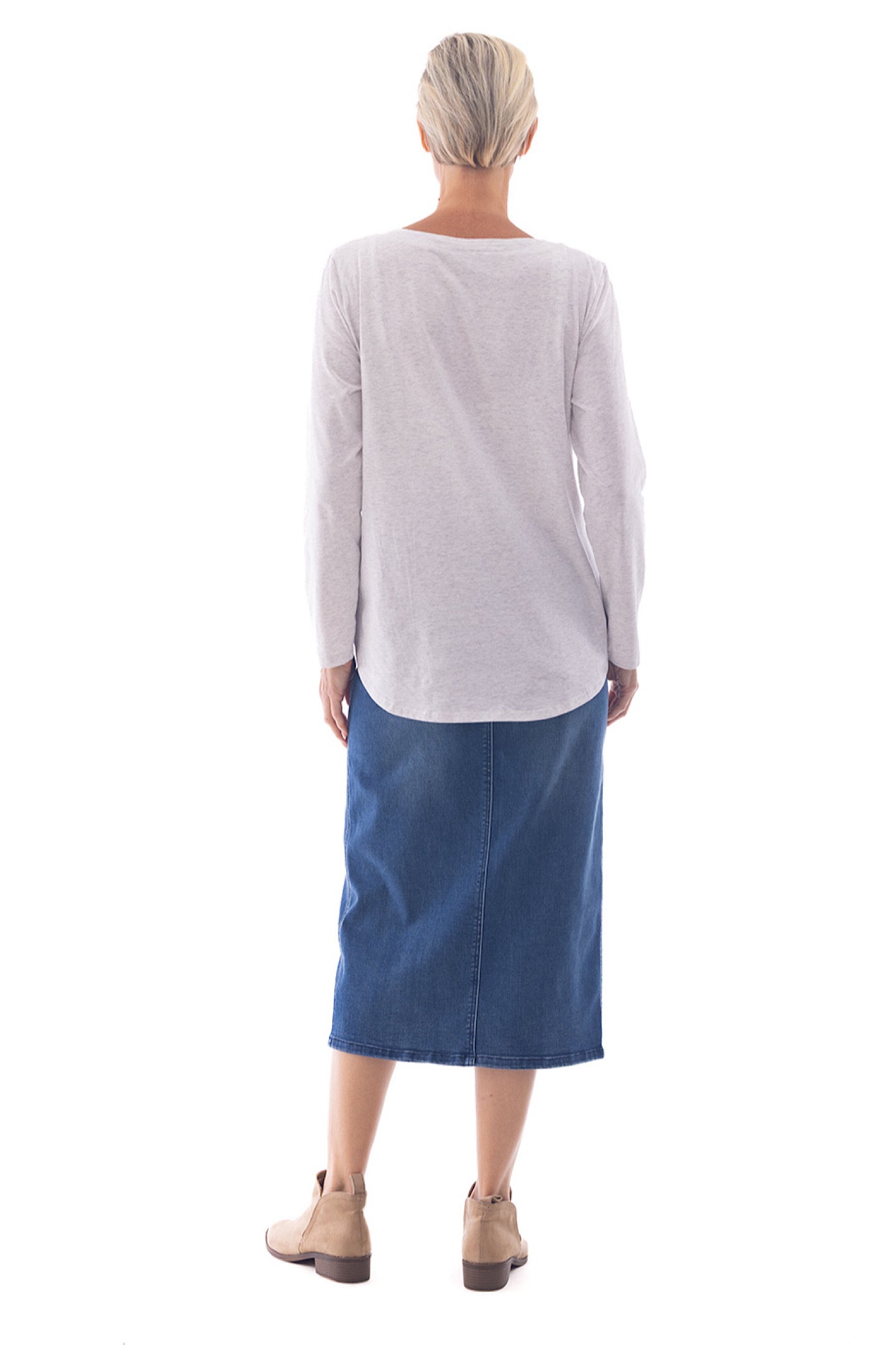 Cafe Latte Grey Marle Tee CLM529