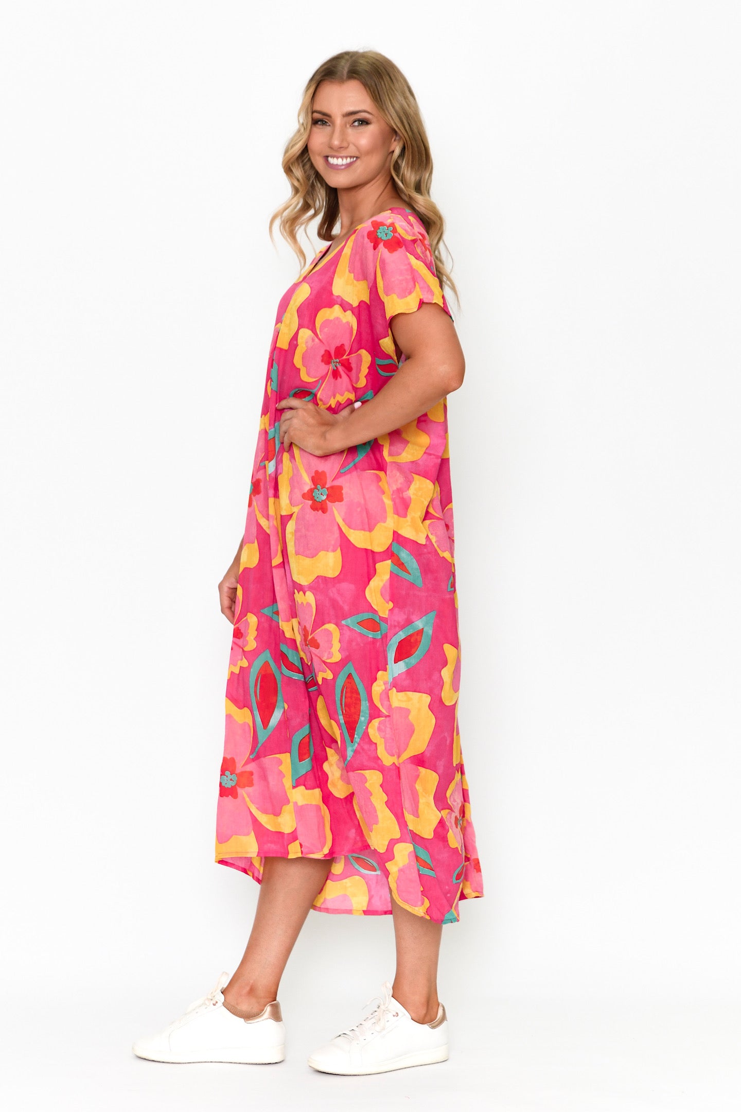 One Summer Frankie Kaftan Print 1 DW112G