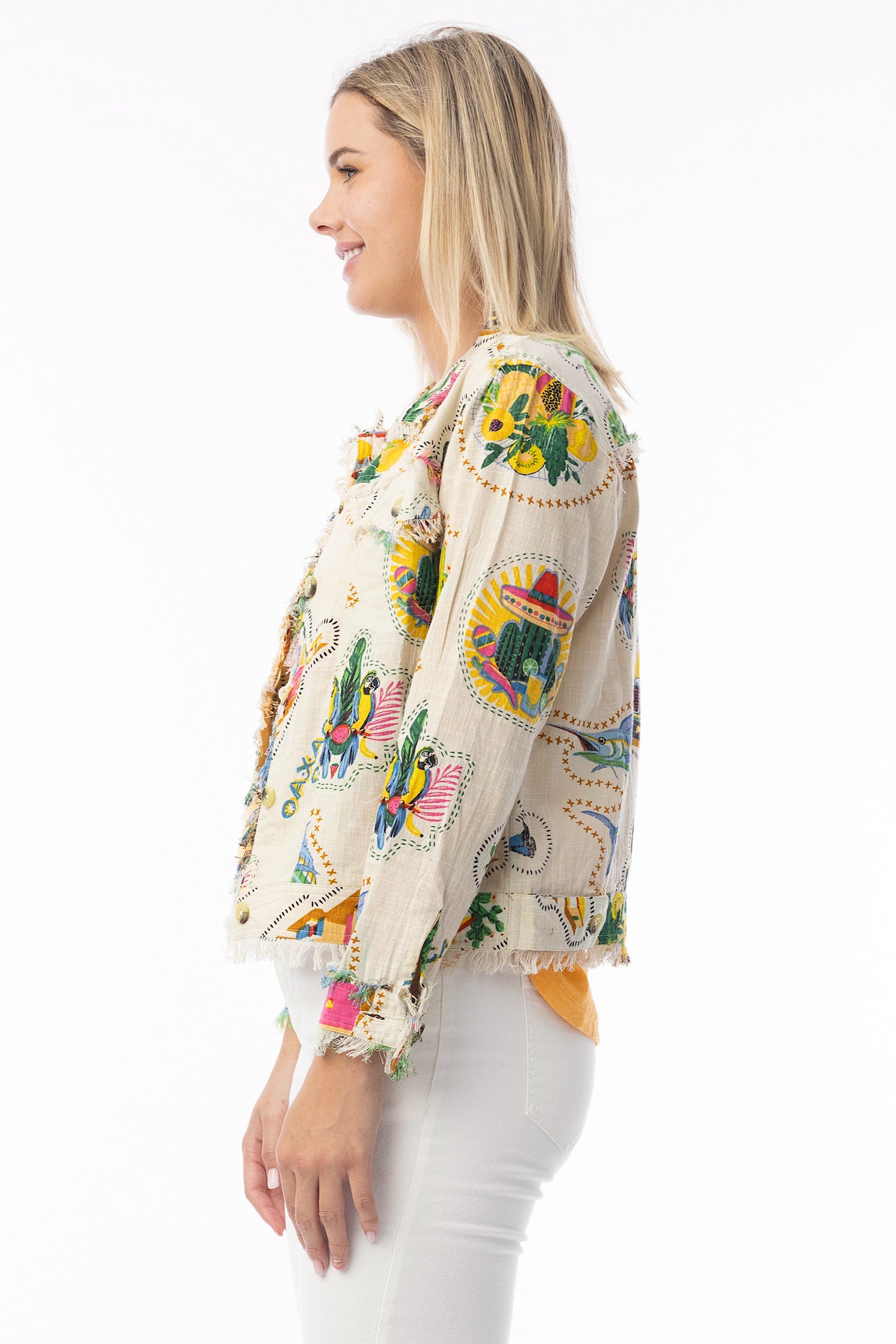 Orientique Guatemala White Jacket 32439