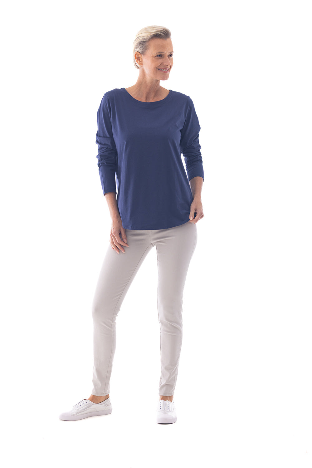 Cafe Latte Navy Tee CLM529