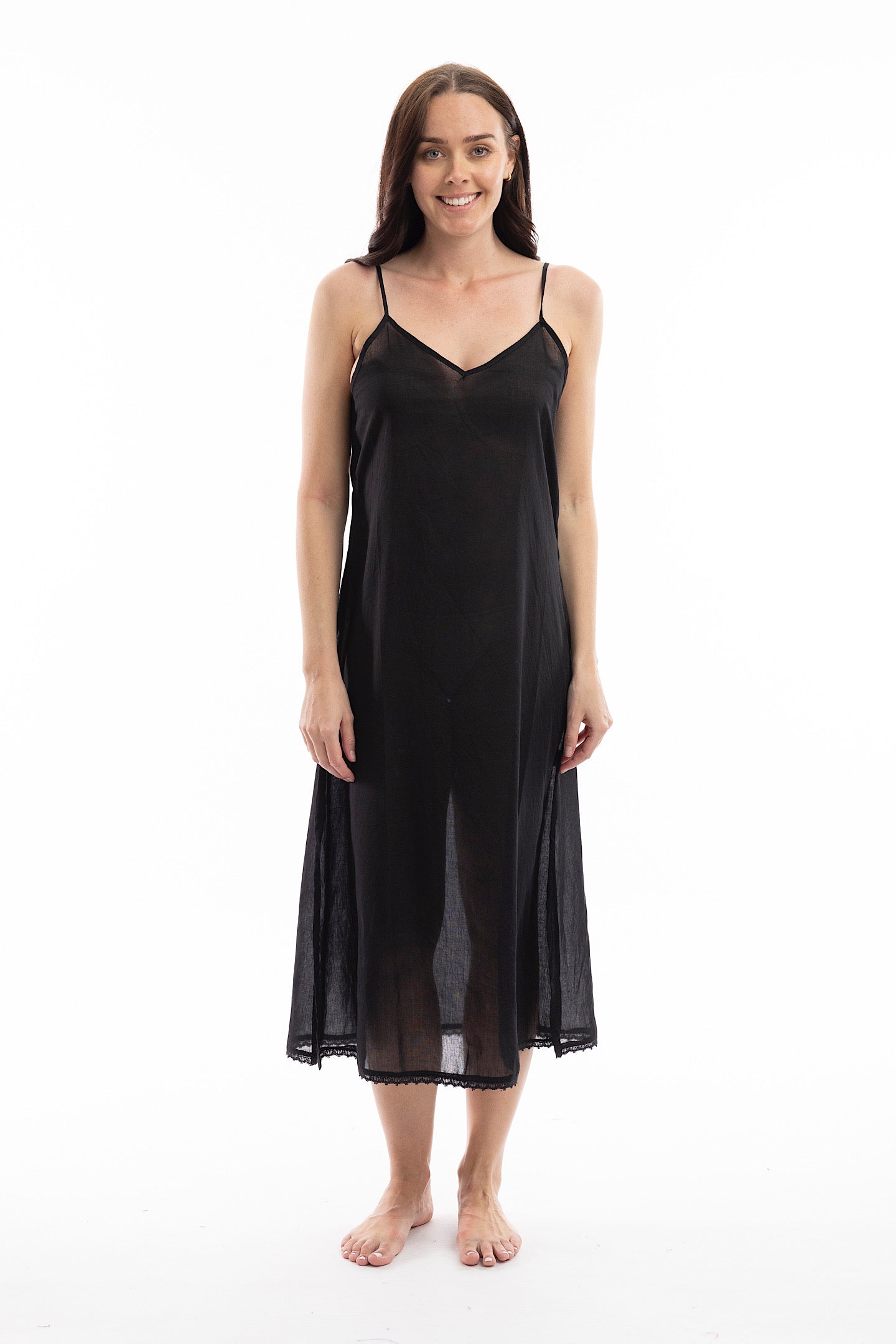 Orientique Black Maxi Slip