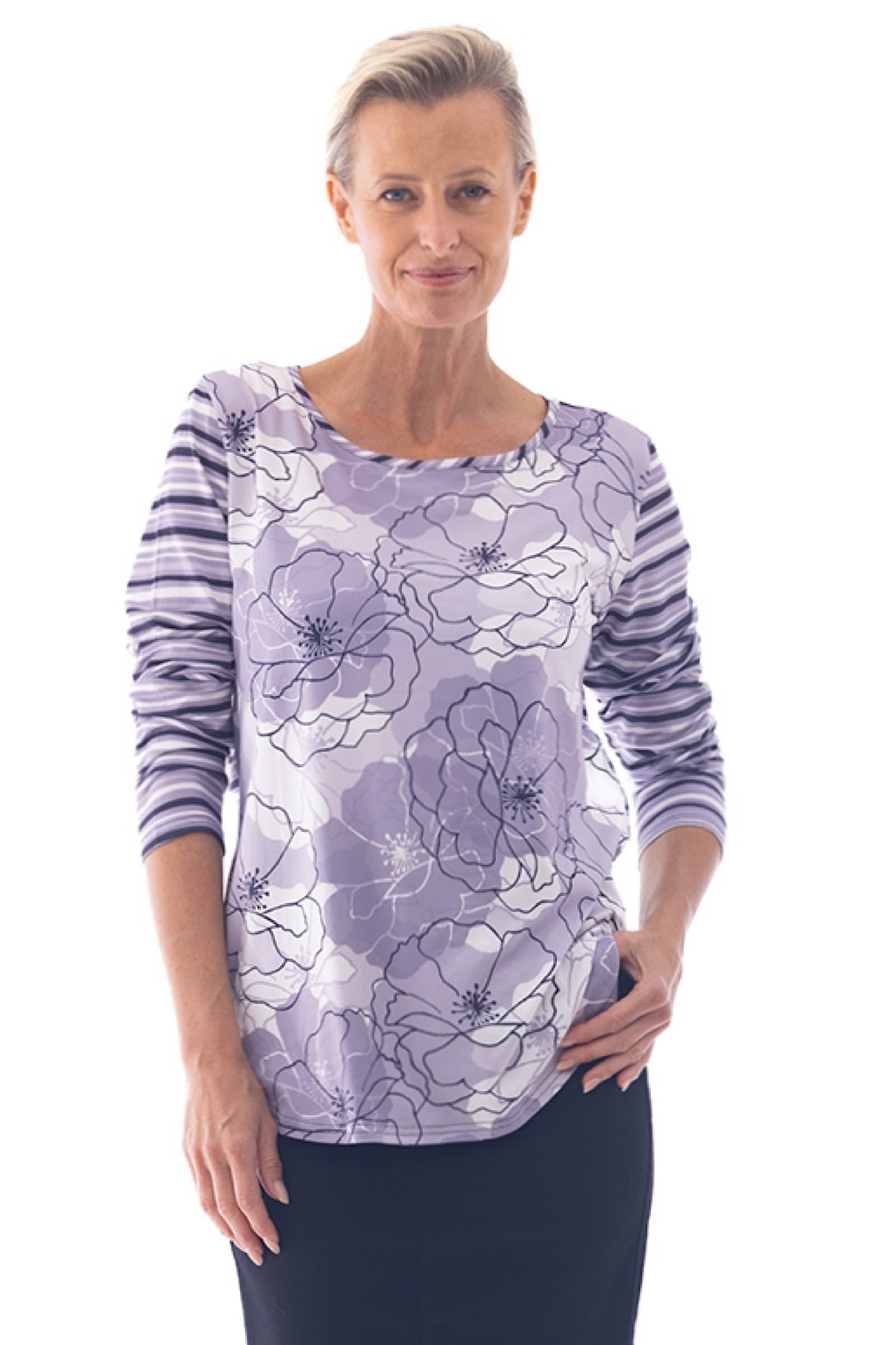 Cafe Latte Silver Floral  CLM531