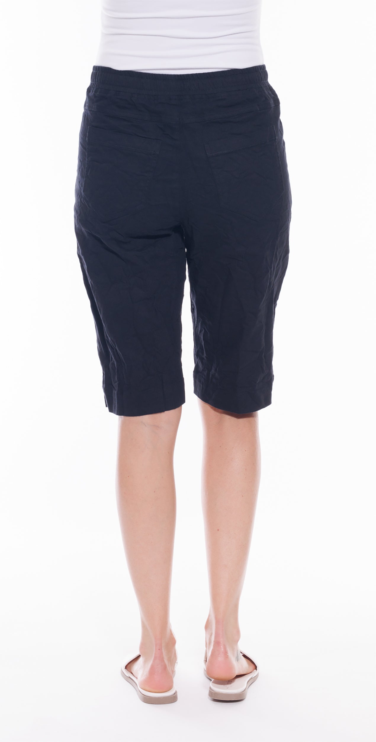 Cafe Latte Crushed Shorts Black  CLM440