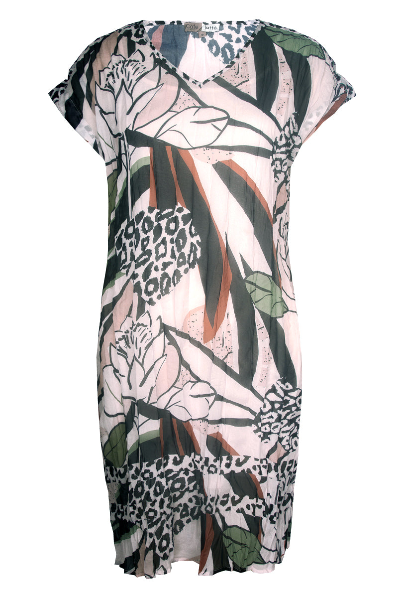 Cafe Latte Collage Dress CLM480