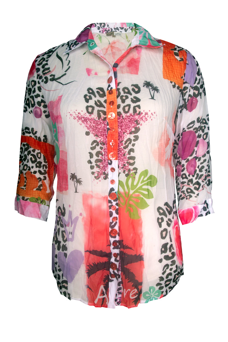 Cafe Latte Pink Shirt CLM488