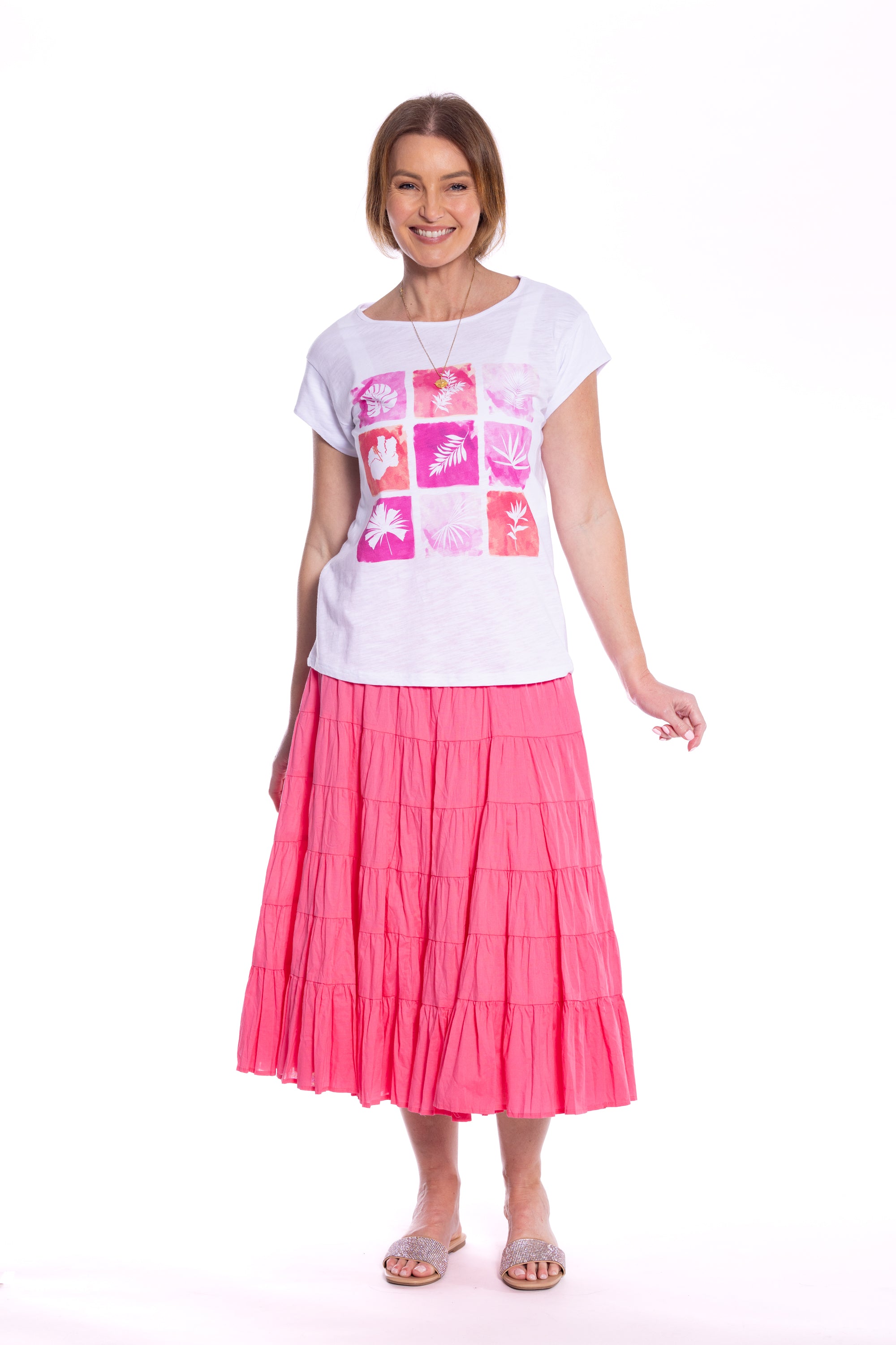Cafe Latte 9 Square Pink CLM492