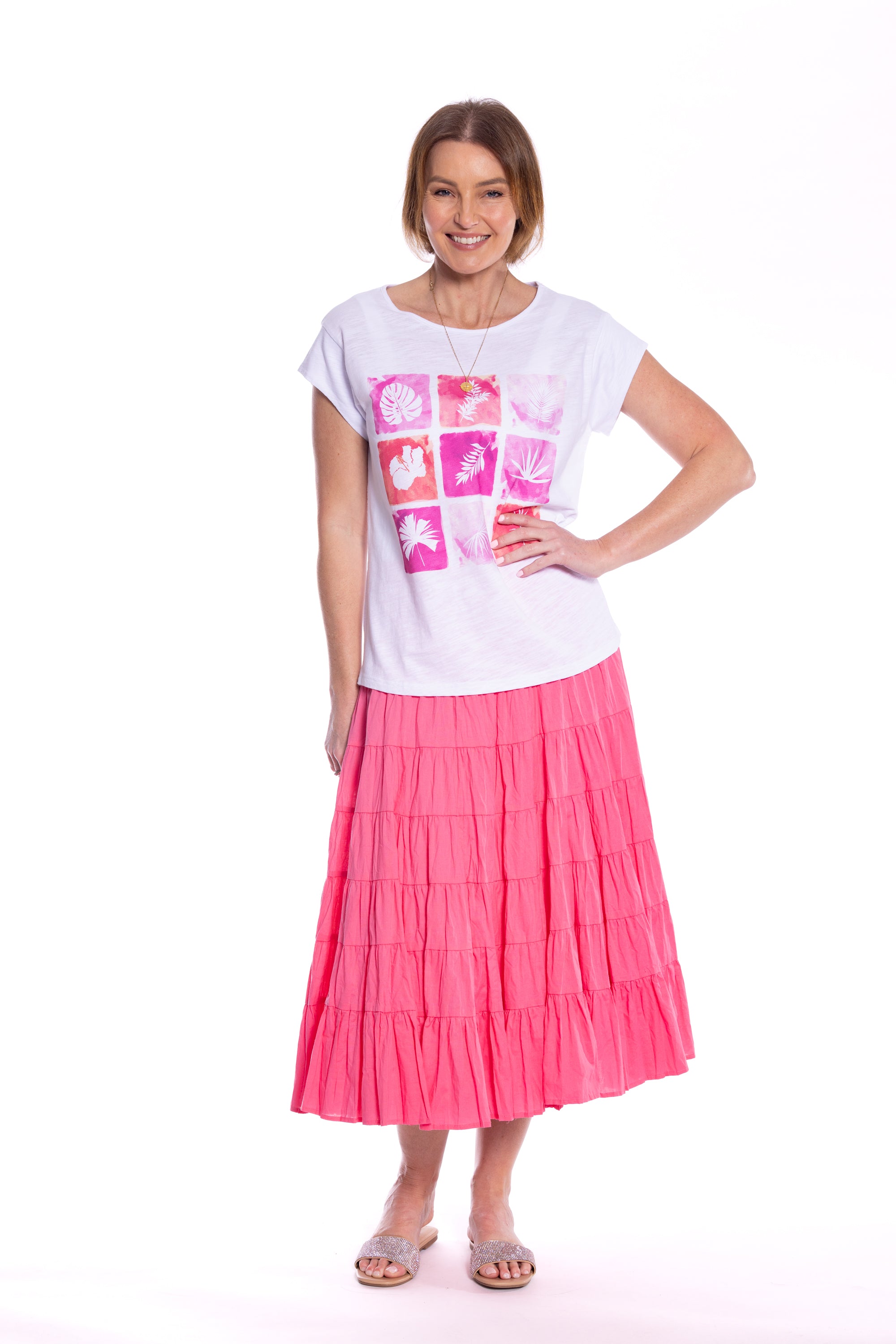 Cafe Latte 9 Square Pink CLM492