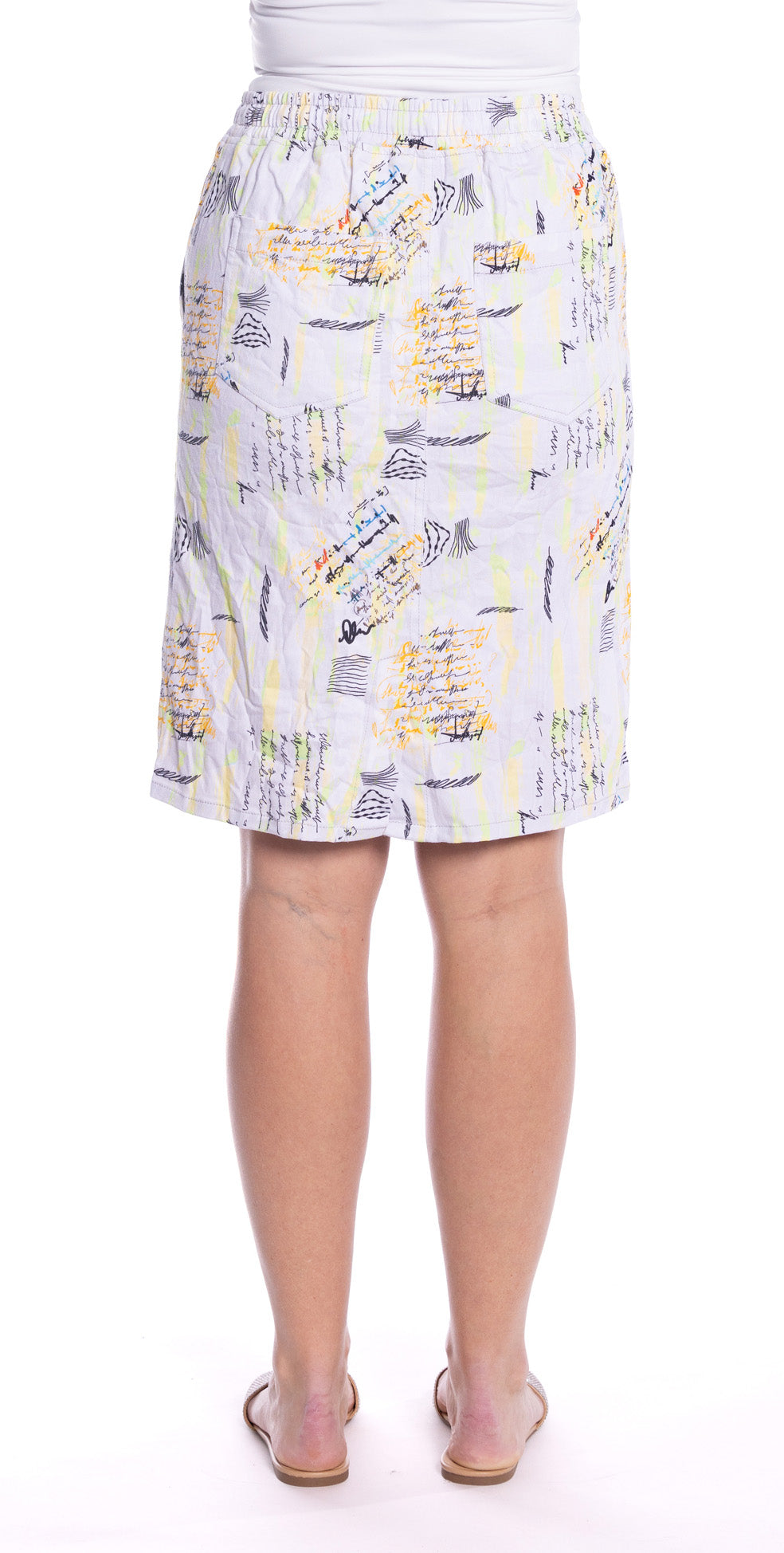 Cafe Latte Lemon Graffiti Skirt CLM497