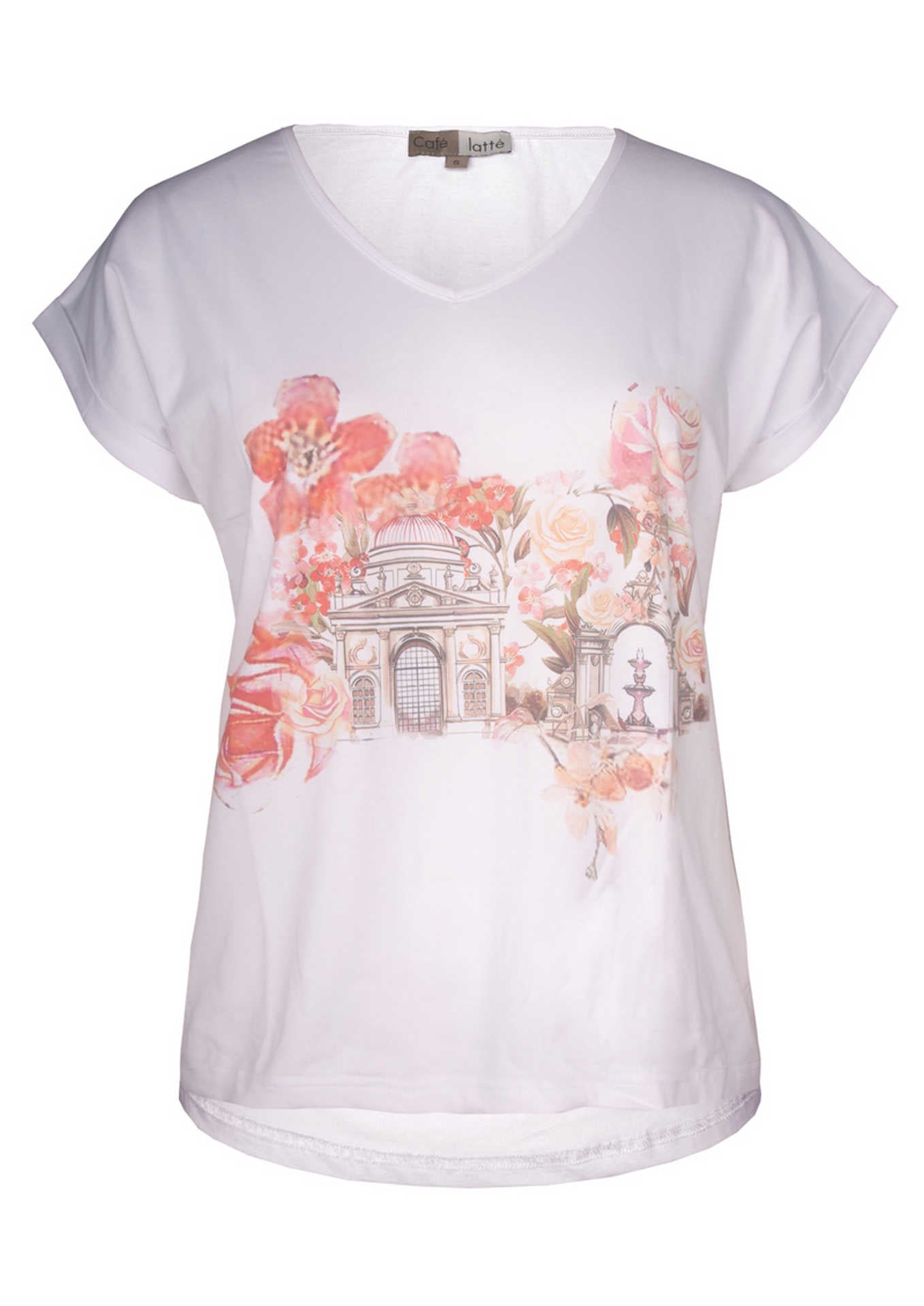 Cafe Latte Building Tee CLM505