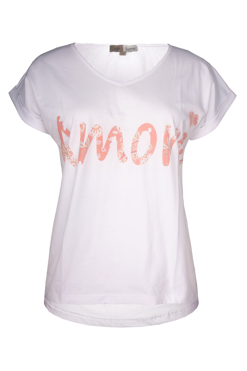 Cafe Latte Paisley Tee CLM505