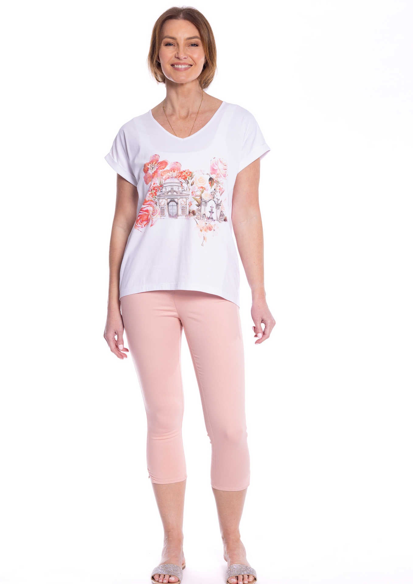 Cafe Latte Building Tee CLM505