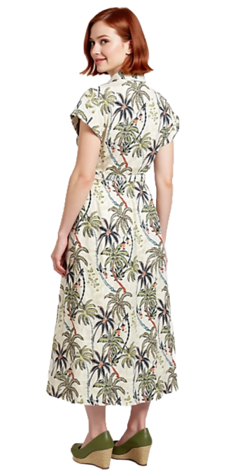 Cafe Latte Palm Dress CLM547