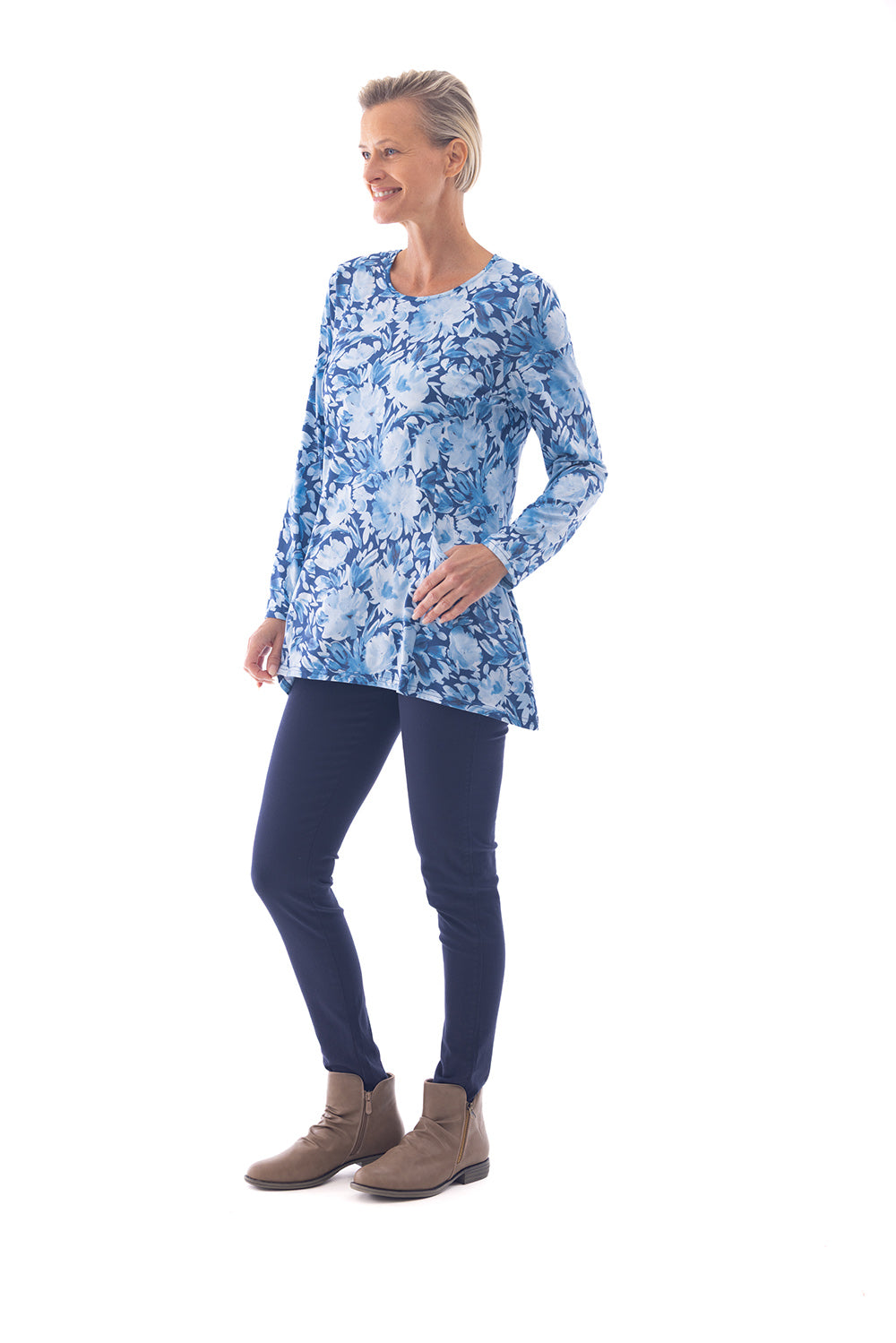 Cafe Latte Blue  Tunic CLM532