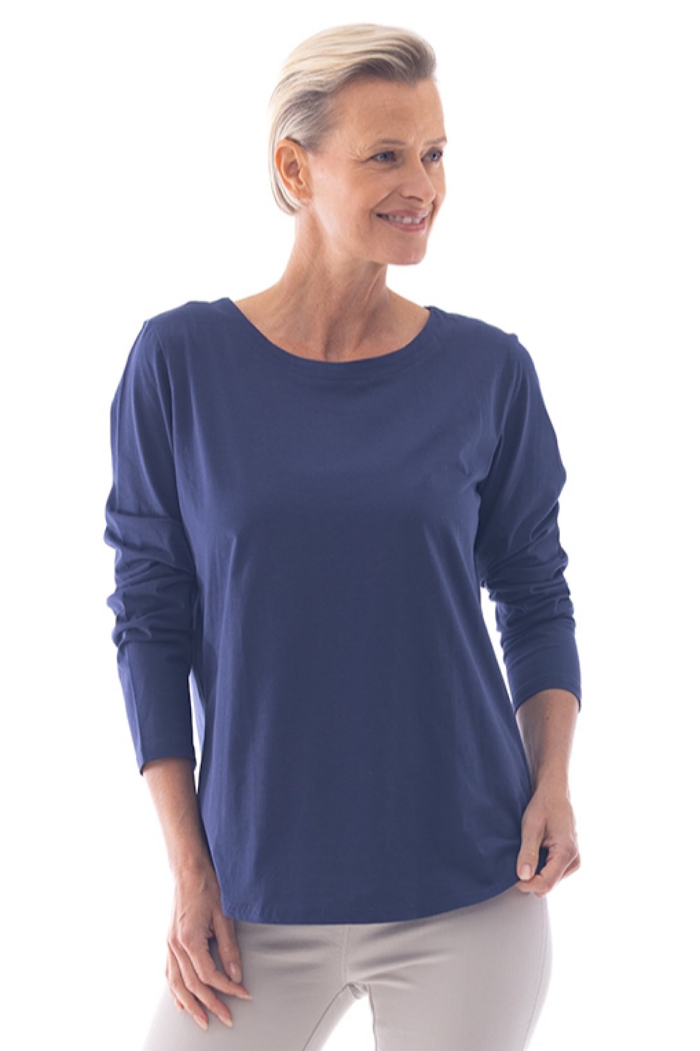 Cafe Latte Navy Tee CLM529