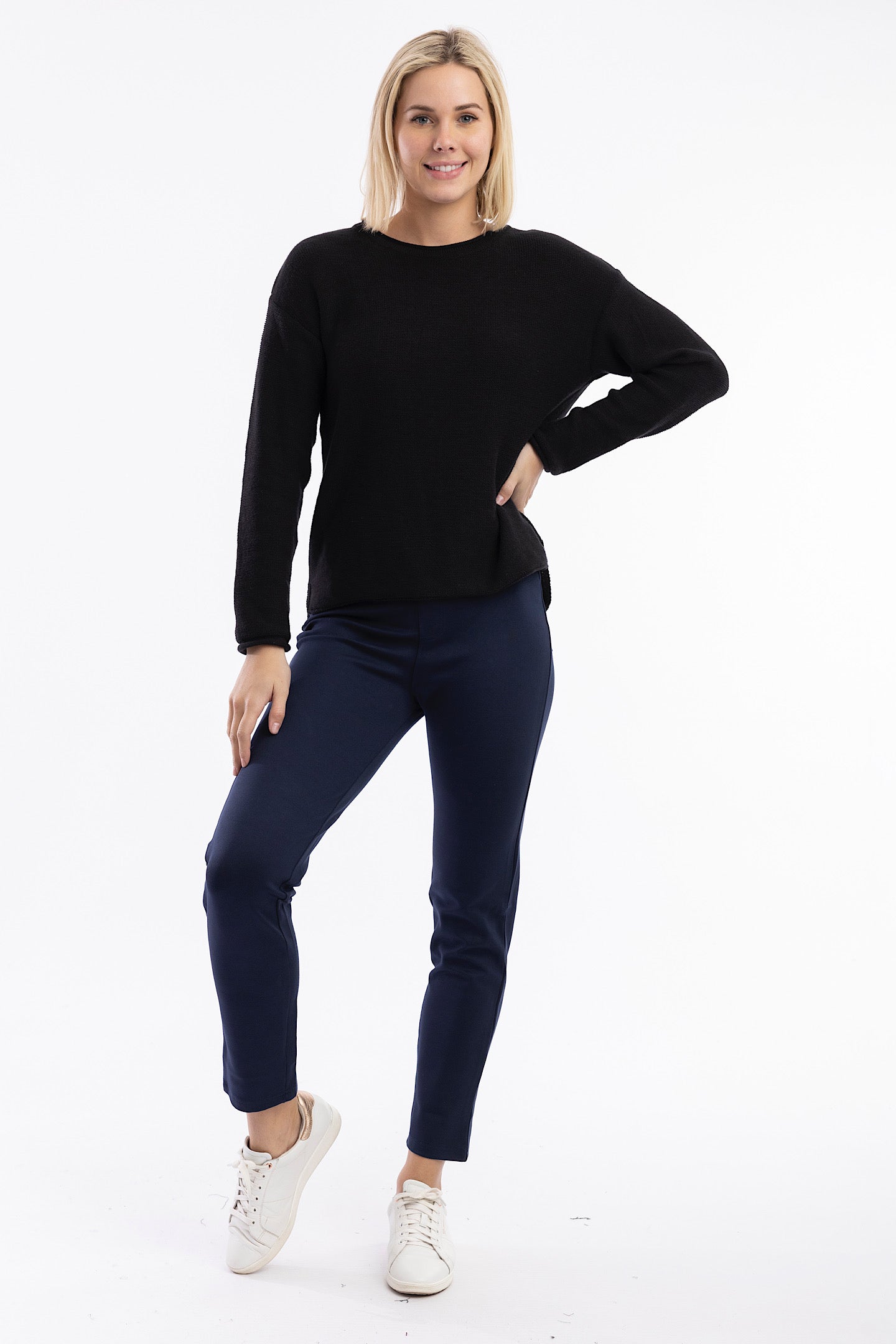 Orientique Ponty Pant Navy 4646