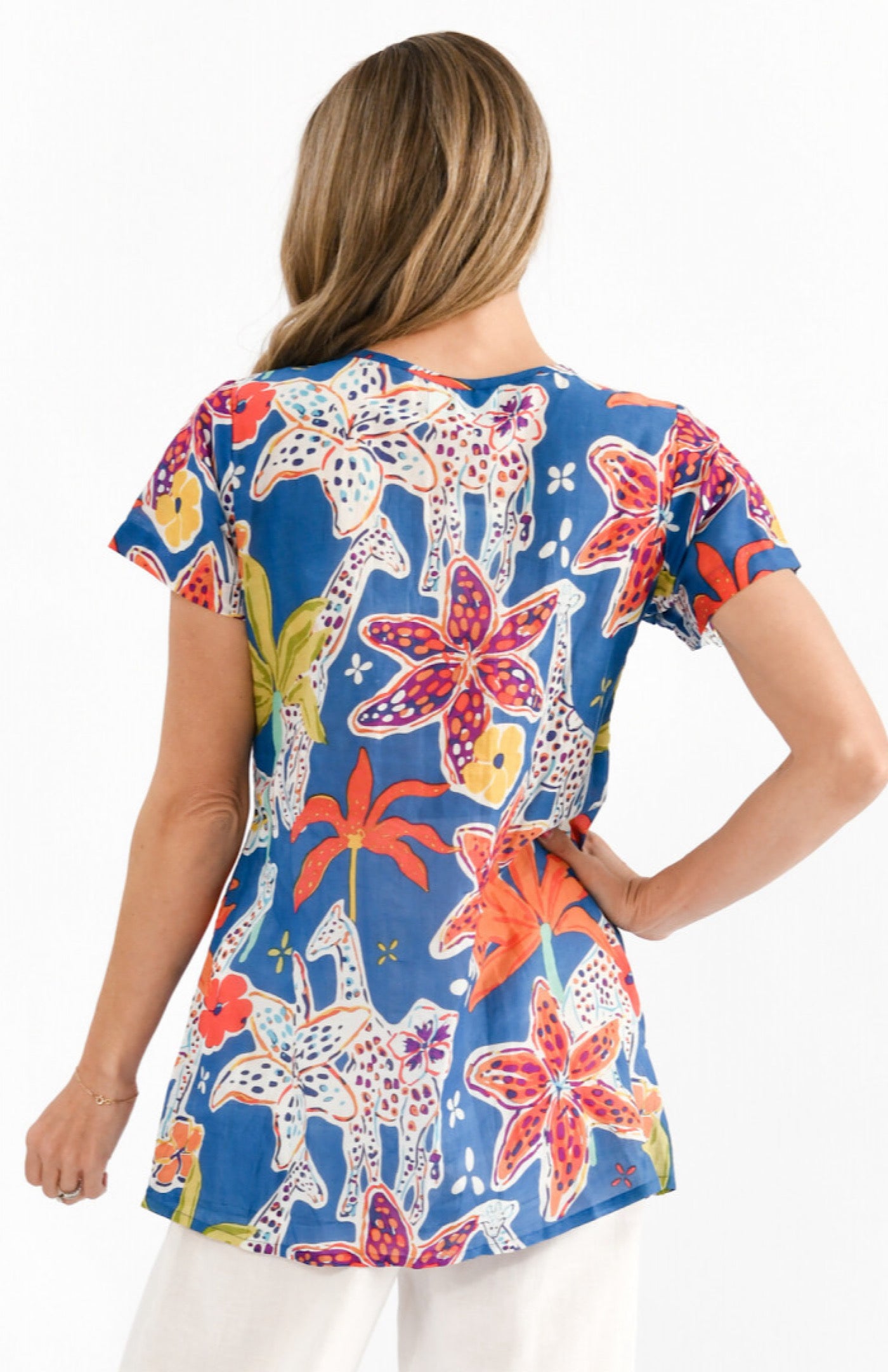 One Summer Kayla Giraffe Blue