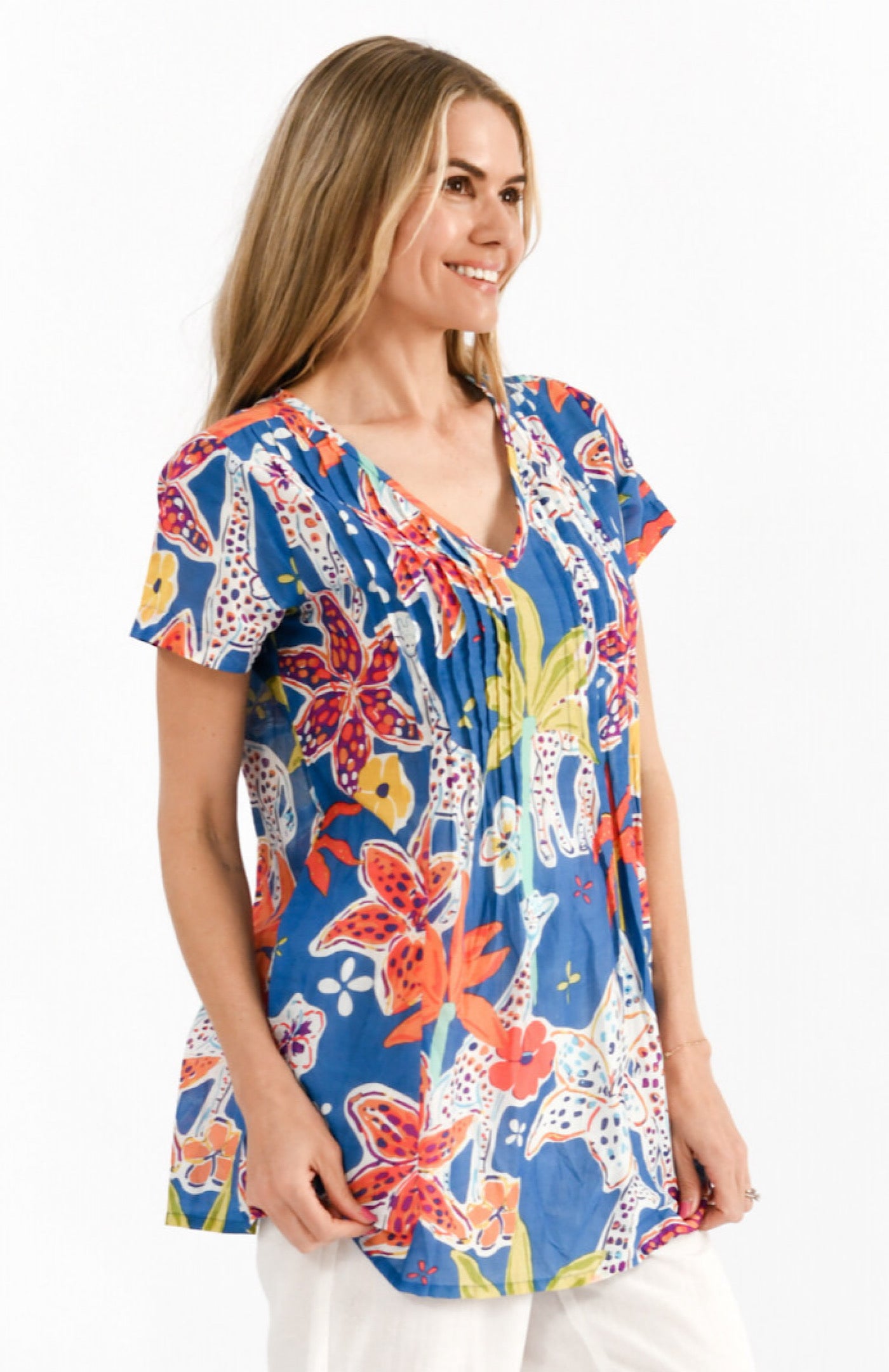 One Summer Kayla Giraffe Blue