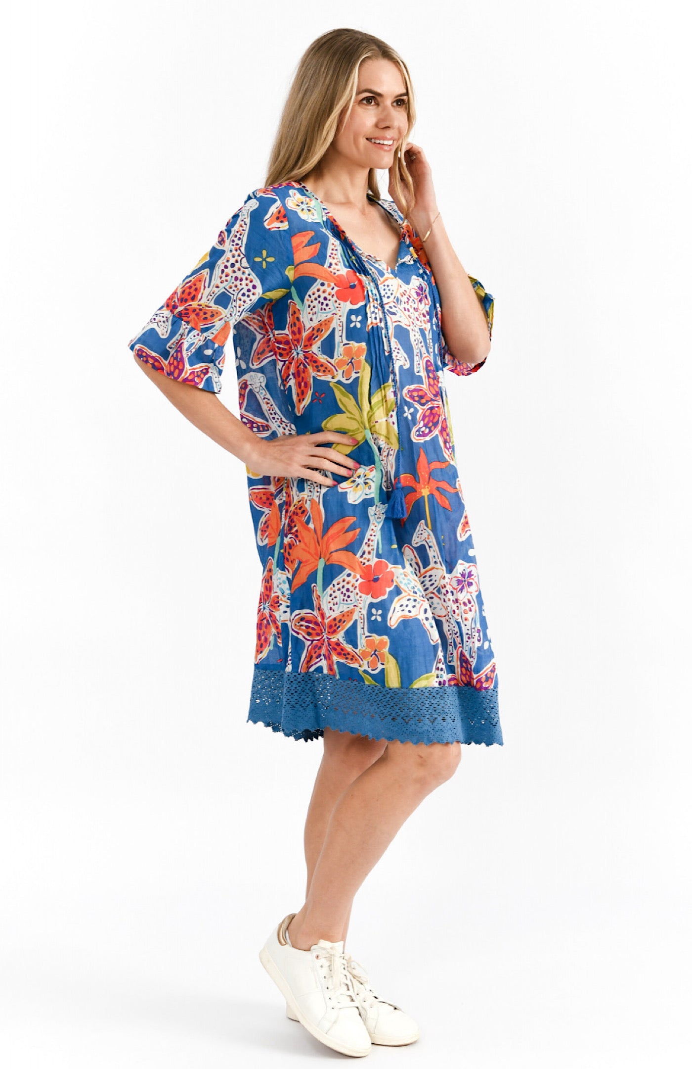 One Summer Hannah Giraffe Blue