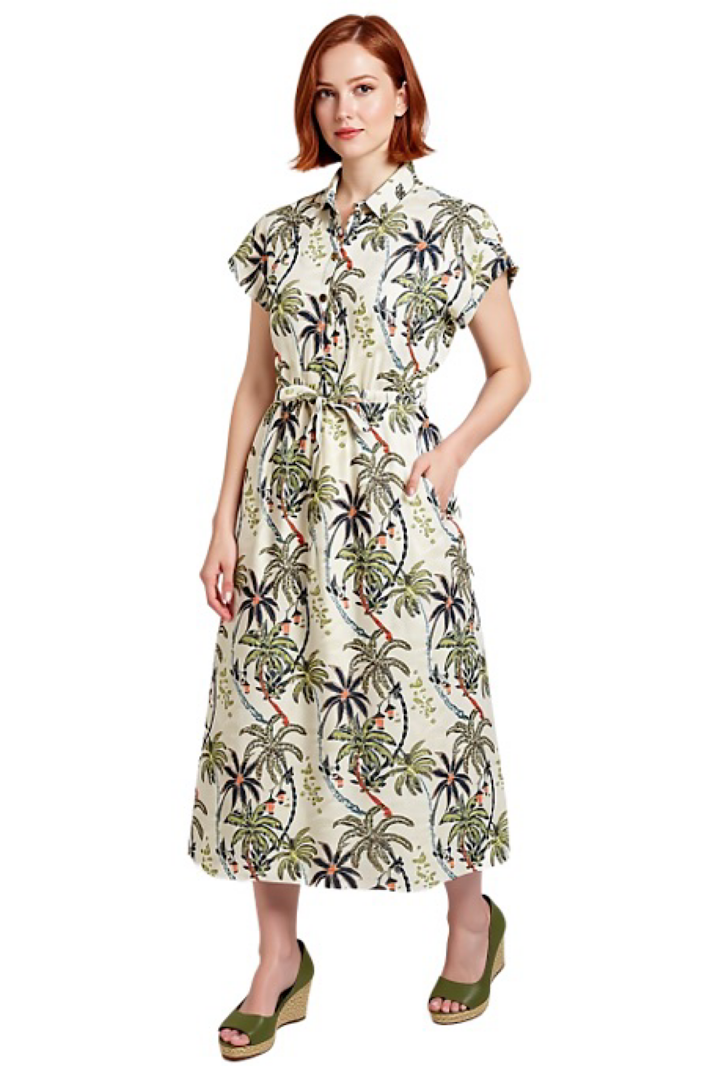 Cafe Latte Palm Dress CLM547