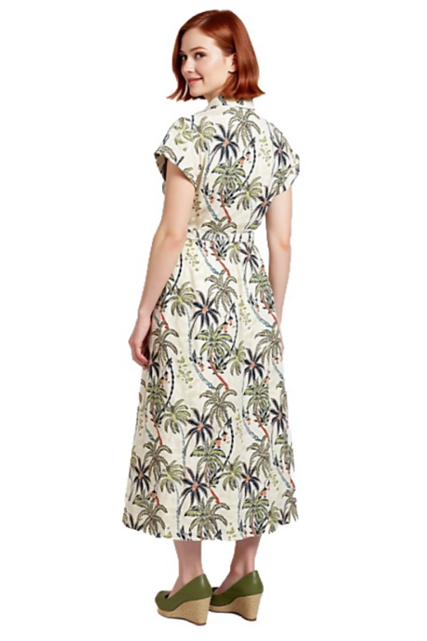 Cafe Latte Palm Dress CLM547
